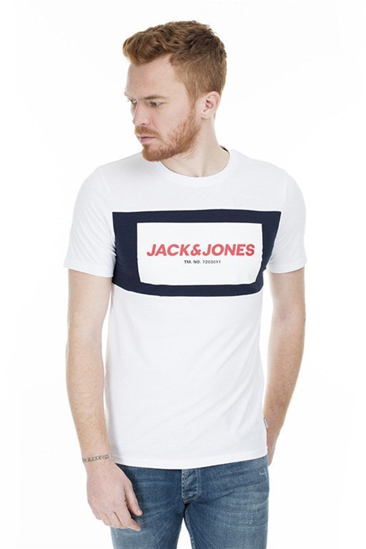 12172222Jack&Jones Jcoraba Tee SS Crew Neck Fst Erkek Tişört