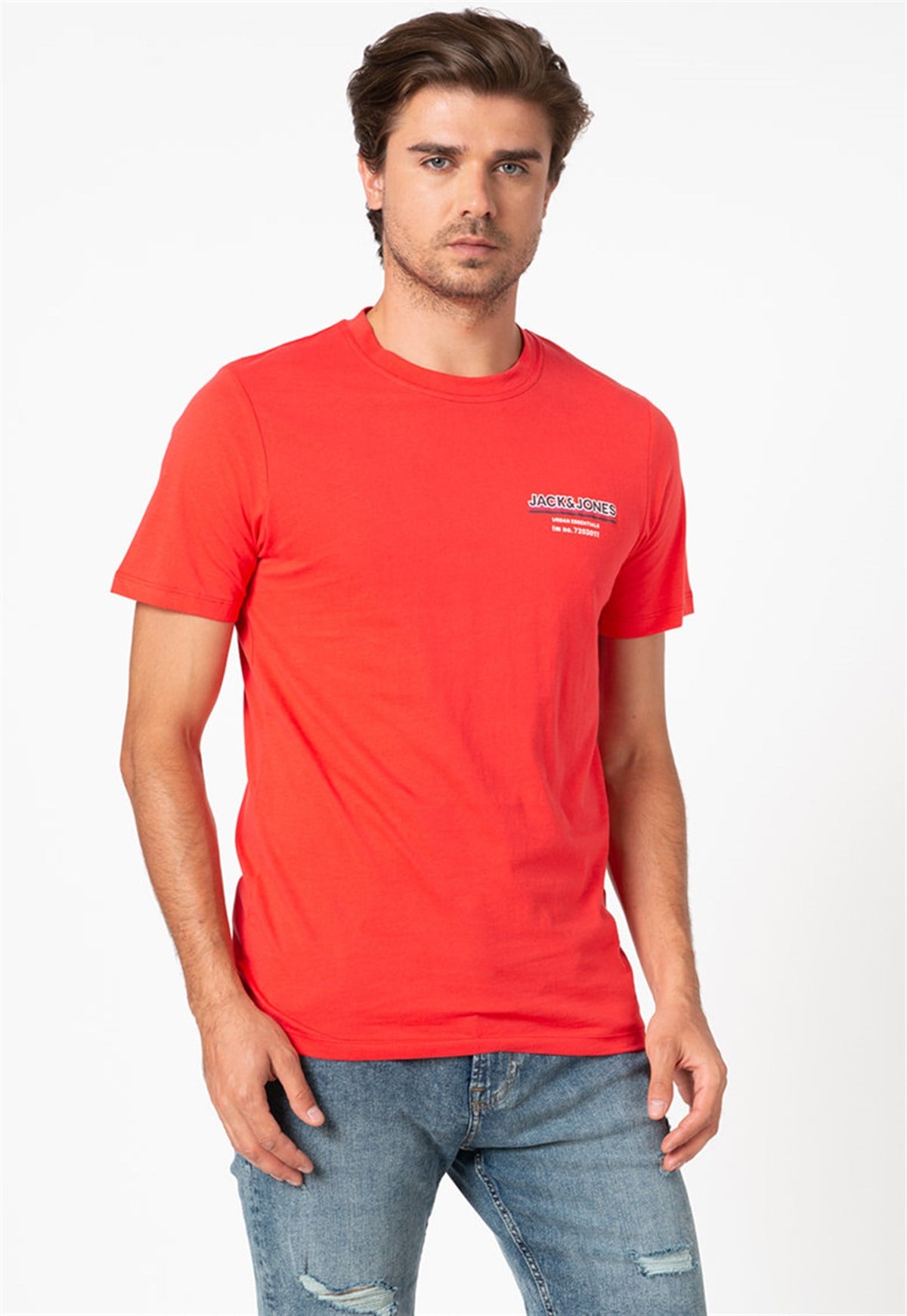 12171412Jack&Jones Jcoshade Tee SS Crew Neck Erkek T-Shirt-12171412