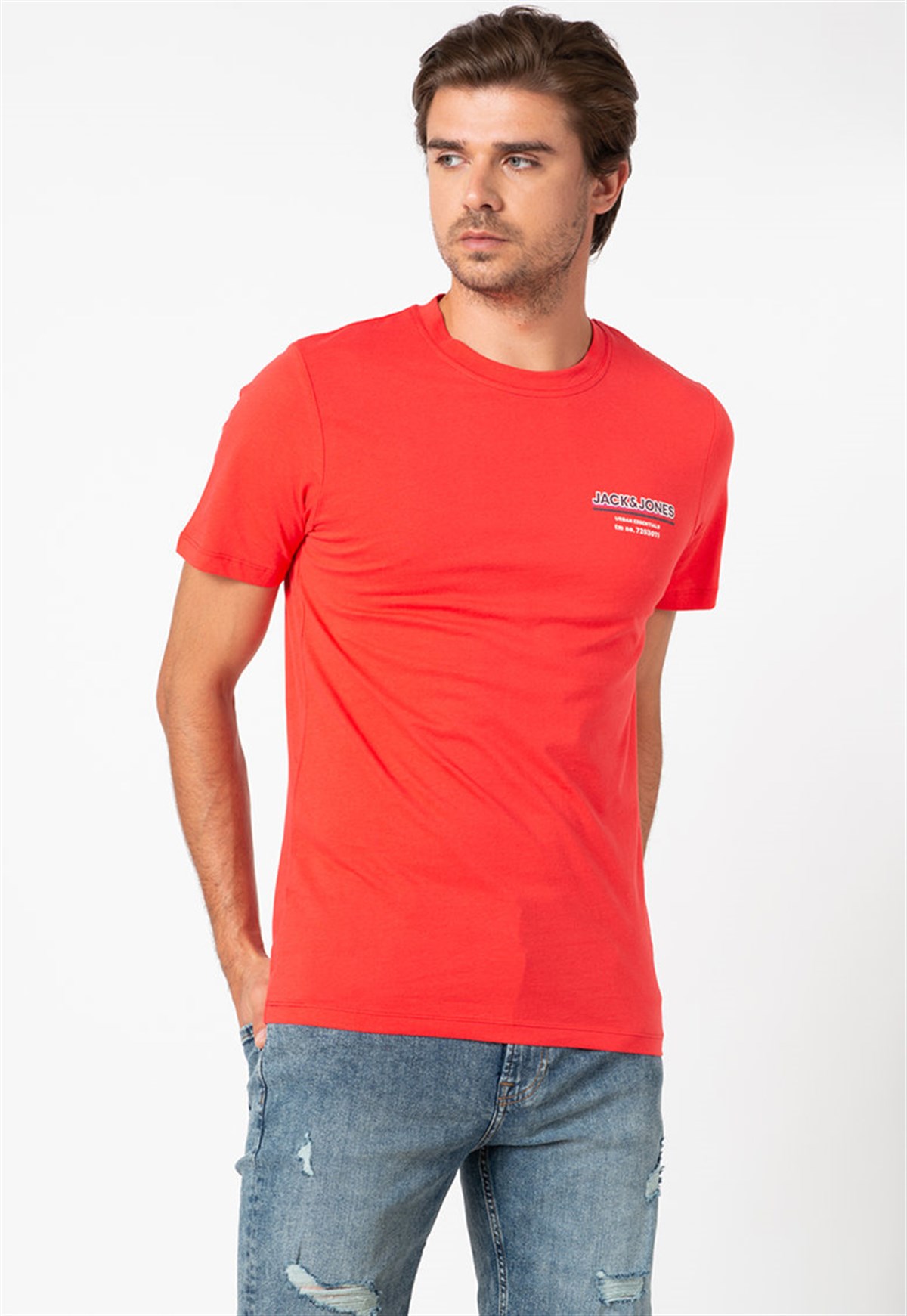 12171412Jack&Jones Jcoshade Tee SS Crew Neck Erkek T-Shirt-12171412