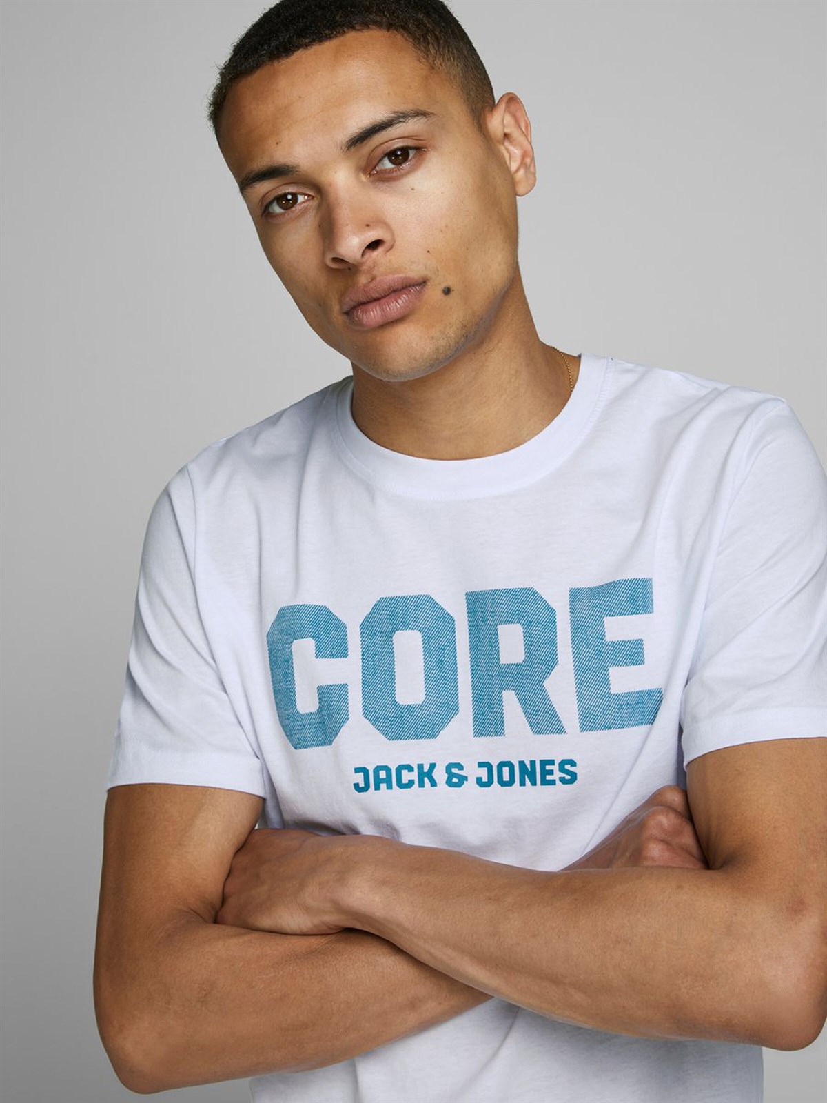 12171404Jack&Jones Jcovoice Tee SS Crew Neck Erkek T-Shirt-12171404