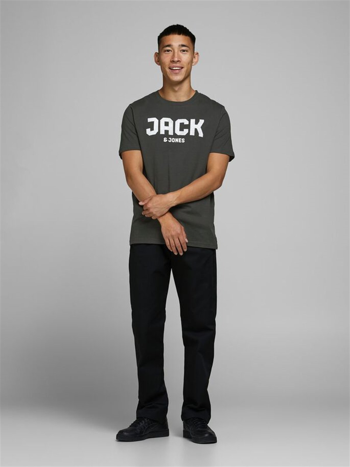 12171404Jack&Jones Jcovoice Tee SS Crew Neck Erkek T-Shirt-12171404