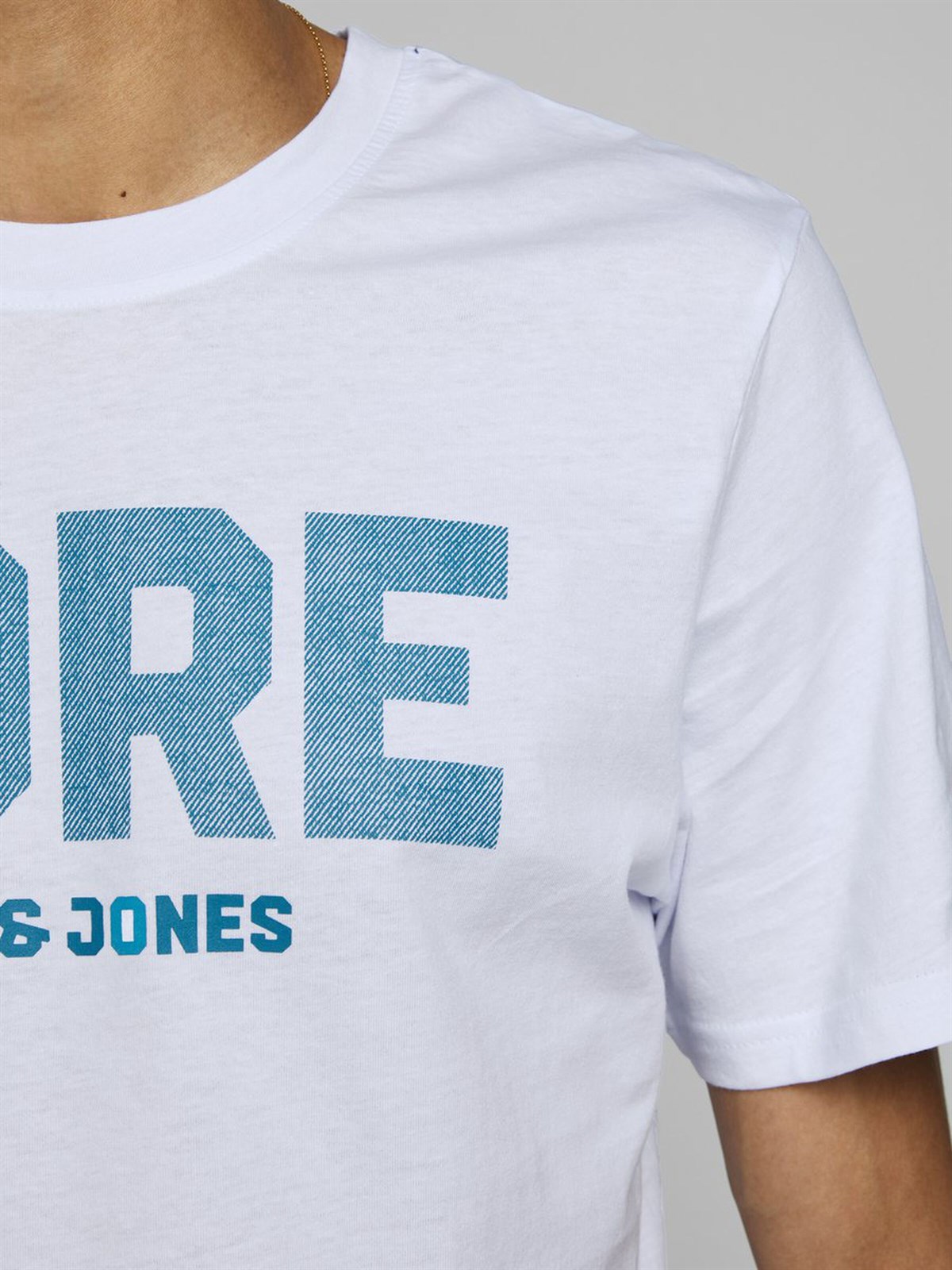 12171404Jack&Jones Jcovoice Tee SS Crew Neck Erkek T-Shirt-12171404