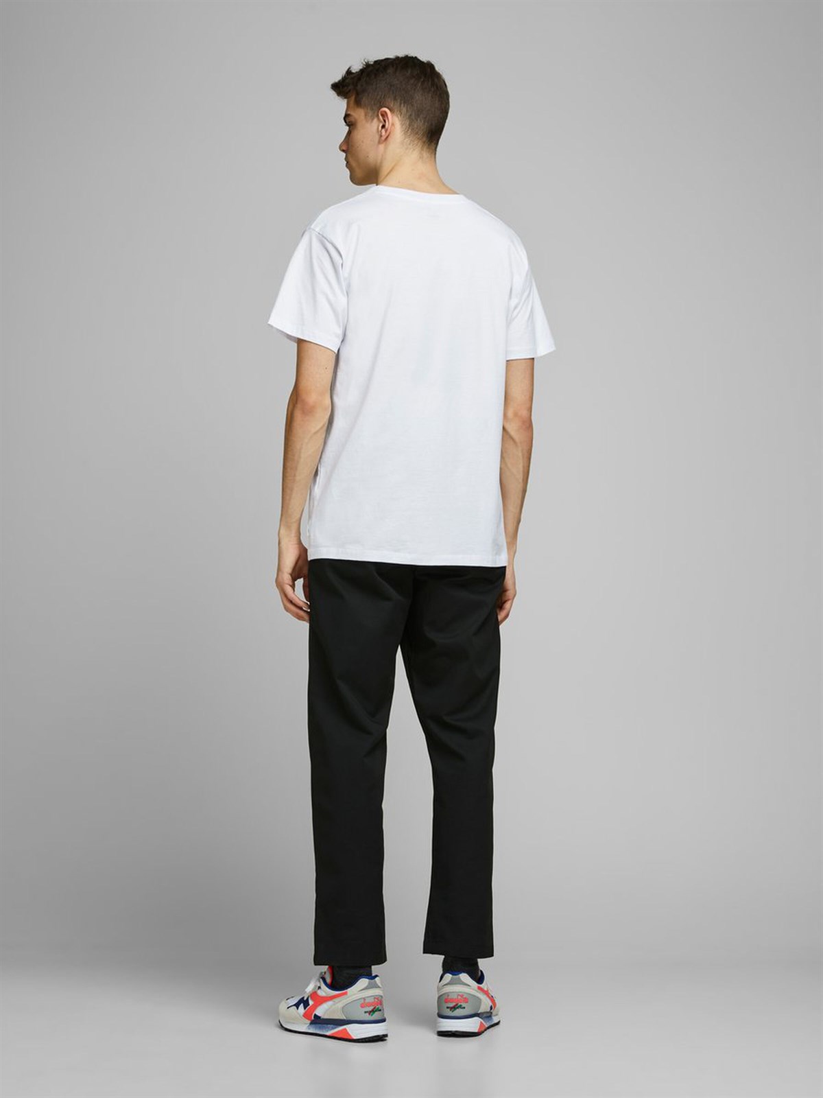 12171435Jack&Jones Jcowood Tee SS Crew Neck Erkek T-Shirt-12171435