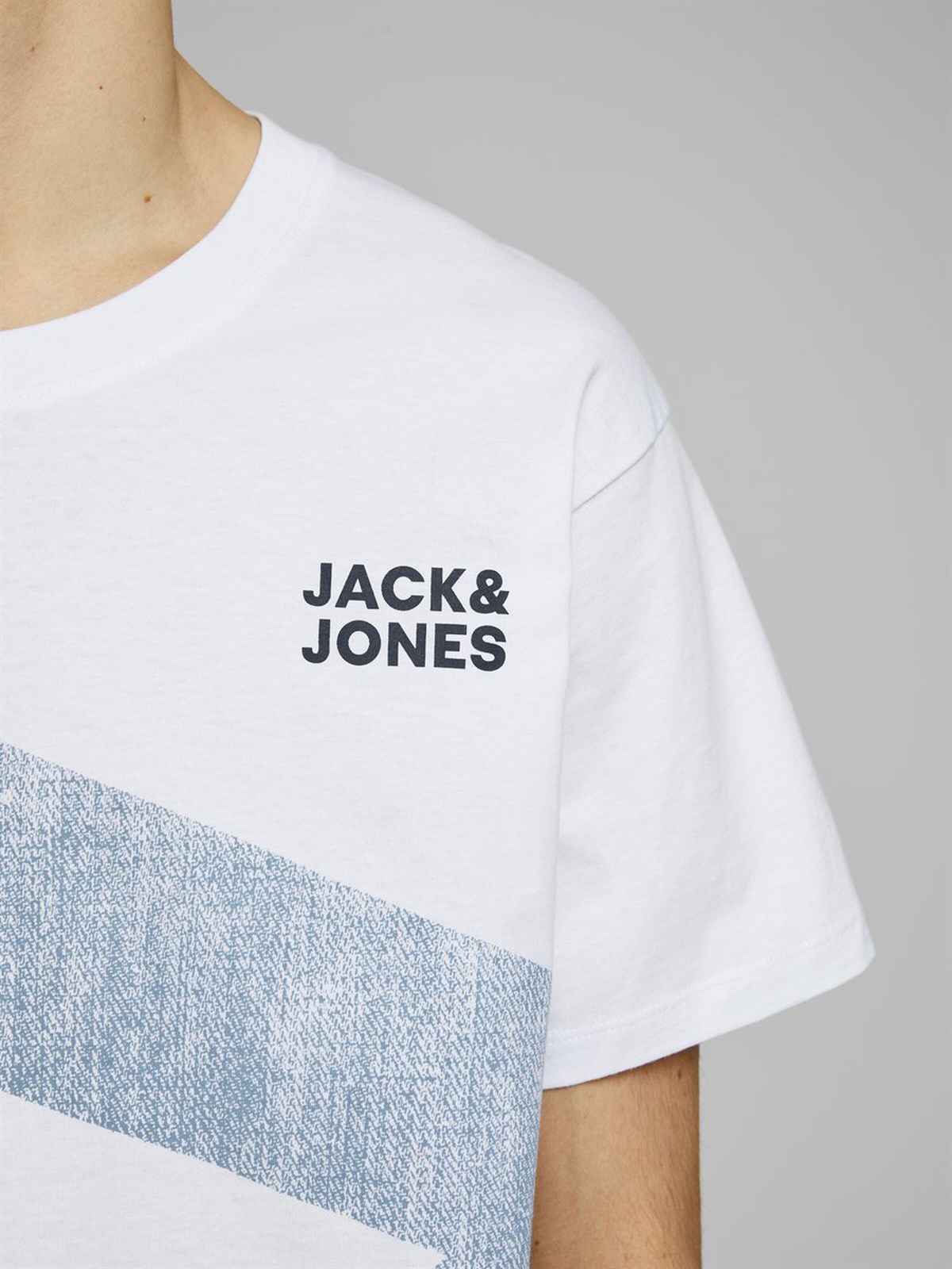 12171435Jack&Jones Jcowood Tee SS Crew Neck Erkek T-Shirt-12171435