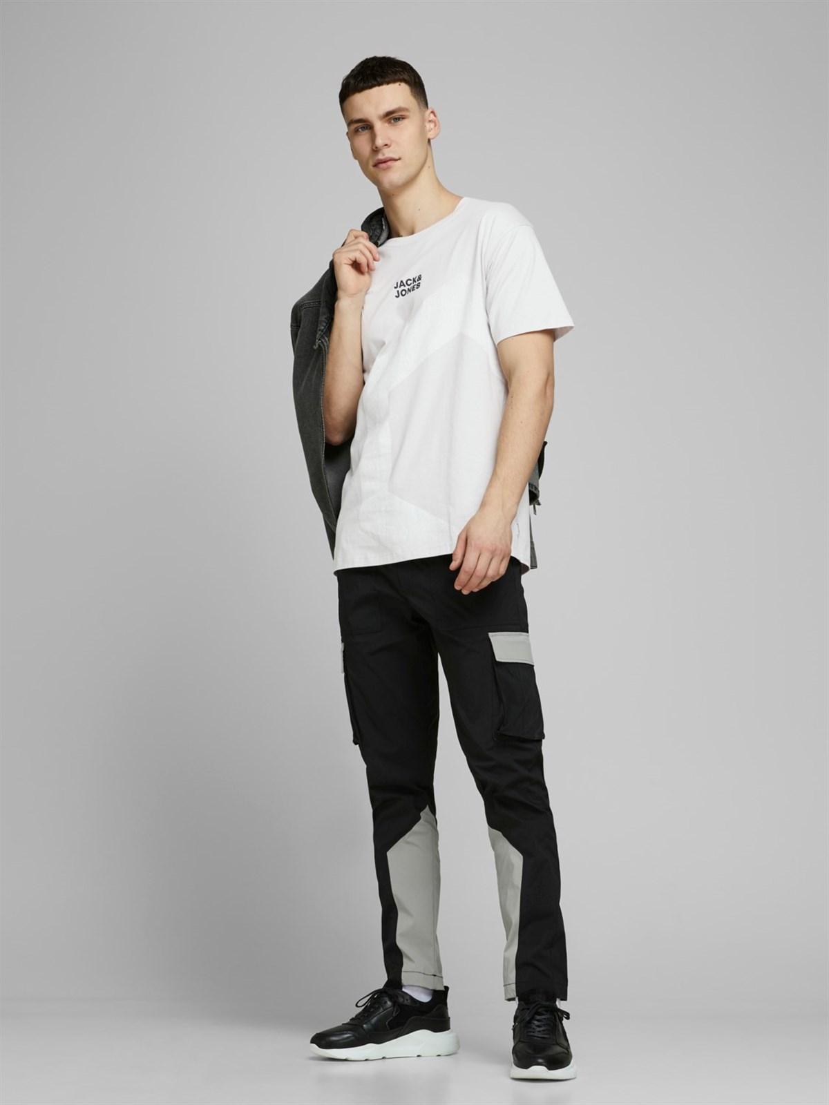 12171435Jack&Jones Jcowood Tee SS Crew Neck Erkek T-Shirt-12171435