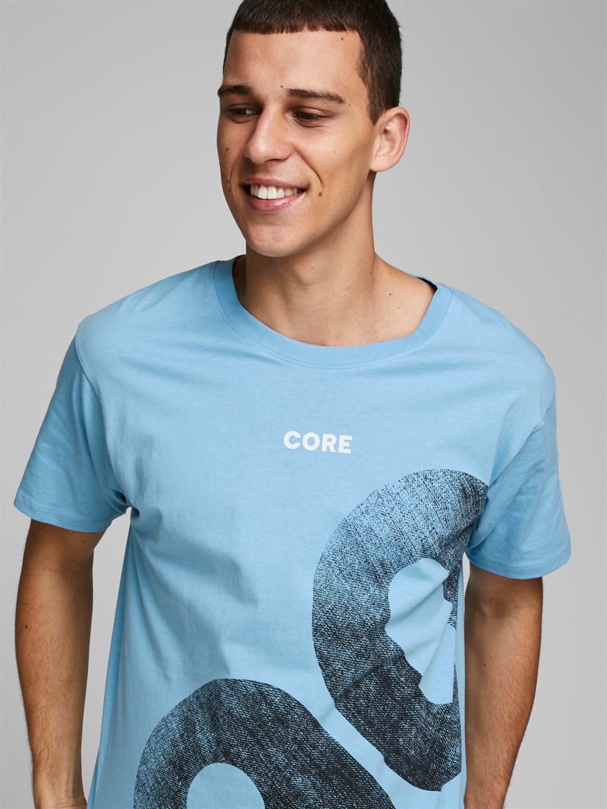 12171435Jack&Jones Jcowood Tee SS Crew Neck Erkek T-Shirt-12171435
