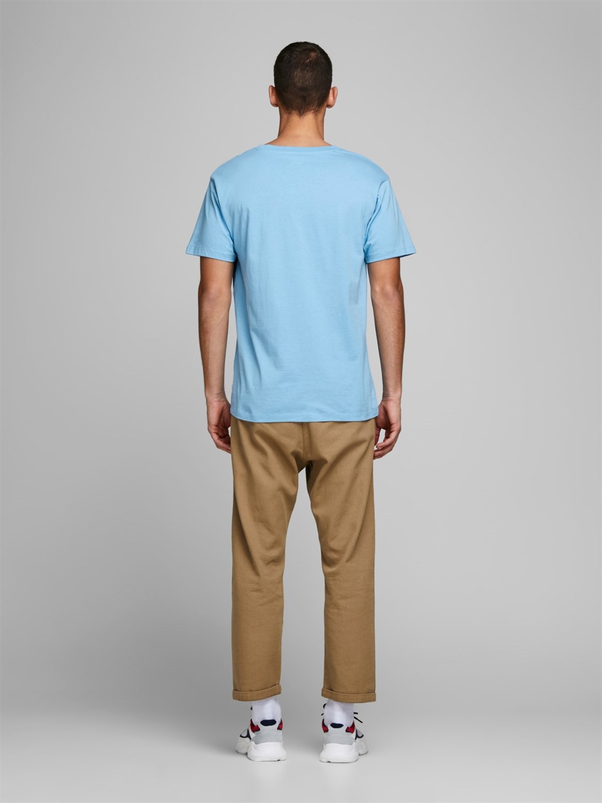 12171435Jack&Jones Jcowood Tee SS Crew Neck Erkek T-Shirt-12171435