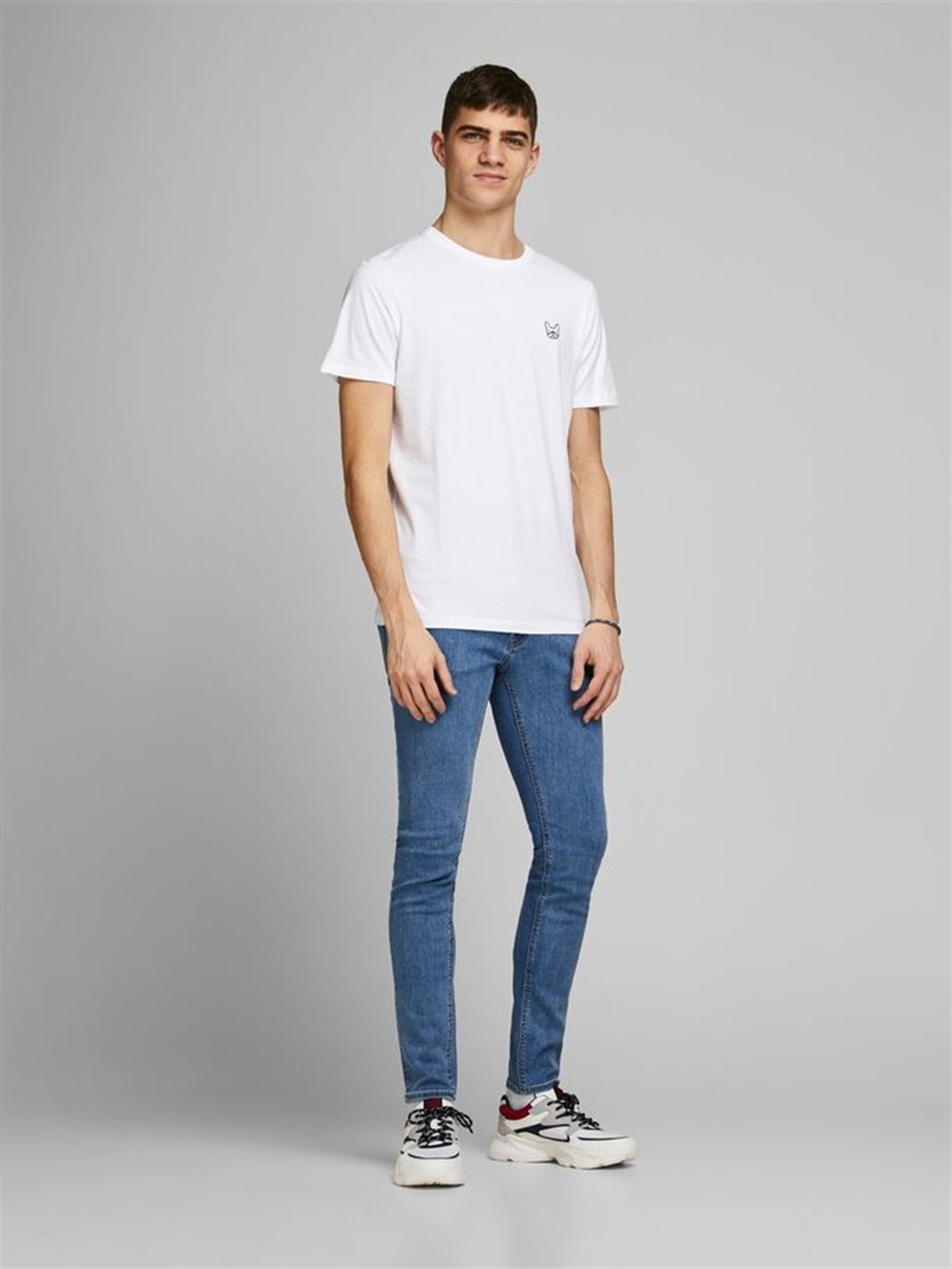 12164931Jack&Jones Jjedenim Logo Tee SS O-Neck Noos Erkek T-Shirt-12164931