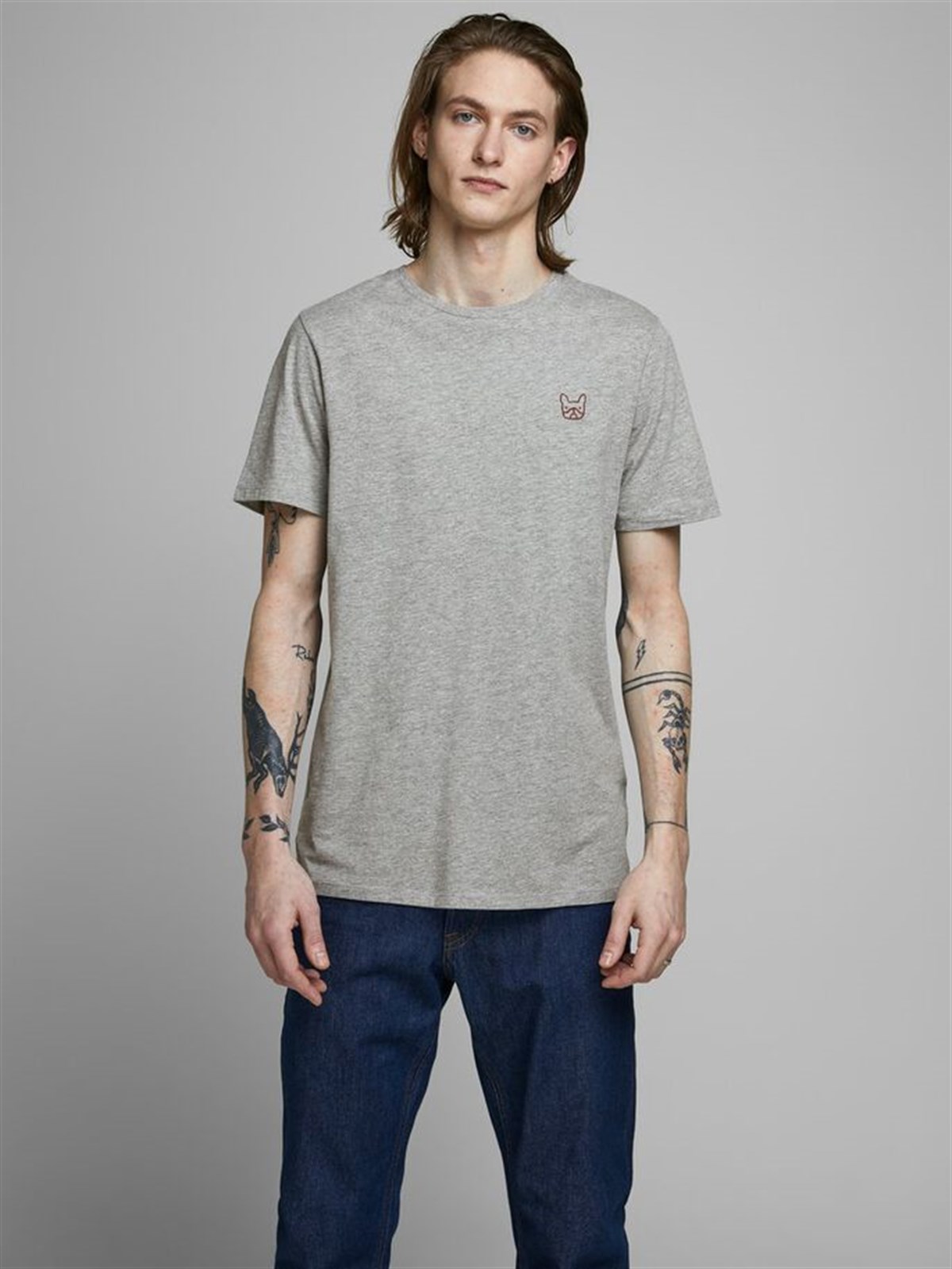 12164931Jack&Jones Jjedenim Logo Tee SS O-Neck Noos Erkek T-Shirt-12164931
