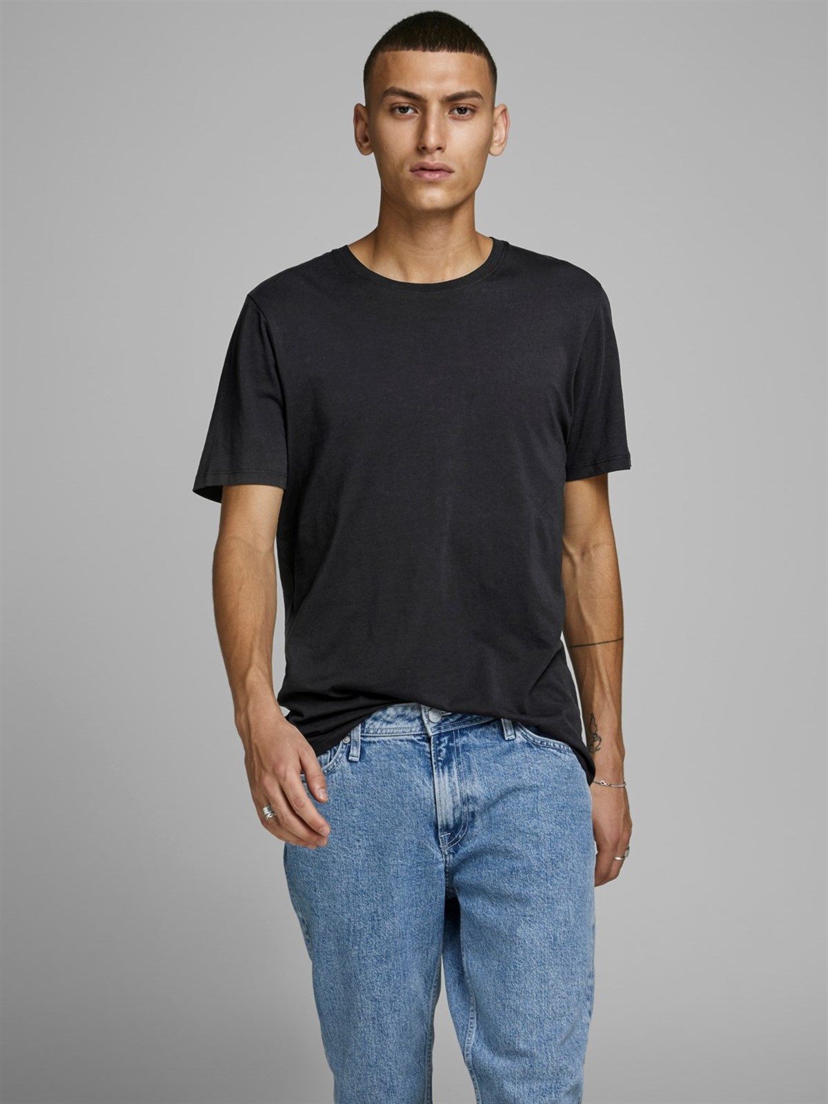 12156101Jack&Jones Jjeorganic Basic Tee SS O-Neck Noos Erkek T-Shirt-12156101