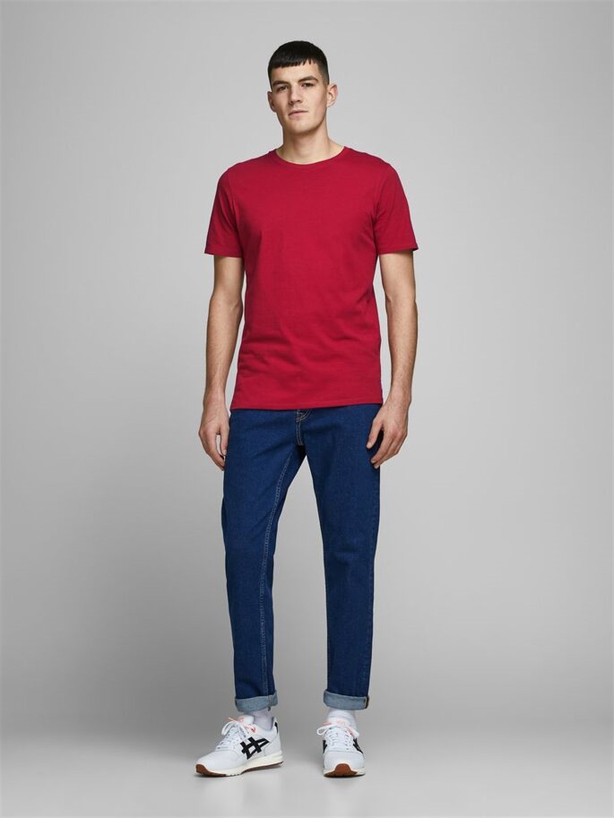 12156101Jack&Jones Jjeorganic Basic Tee SS O-Neck Noos Erkek T-Shirt-12156101