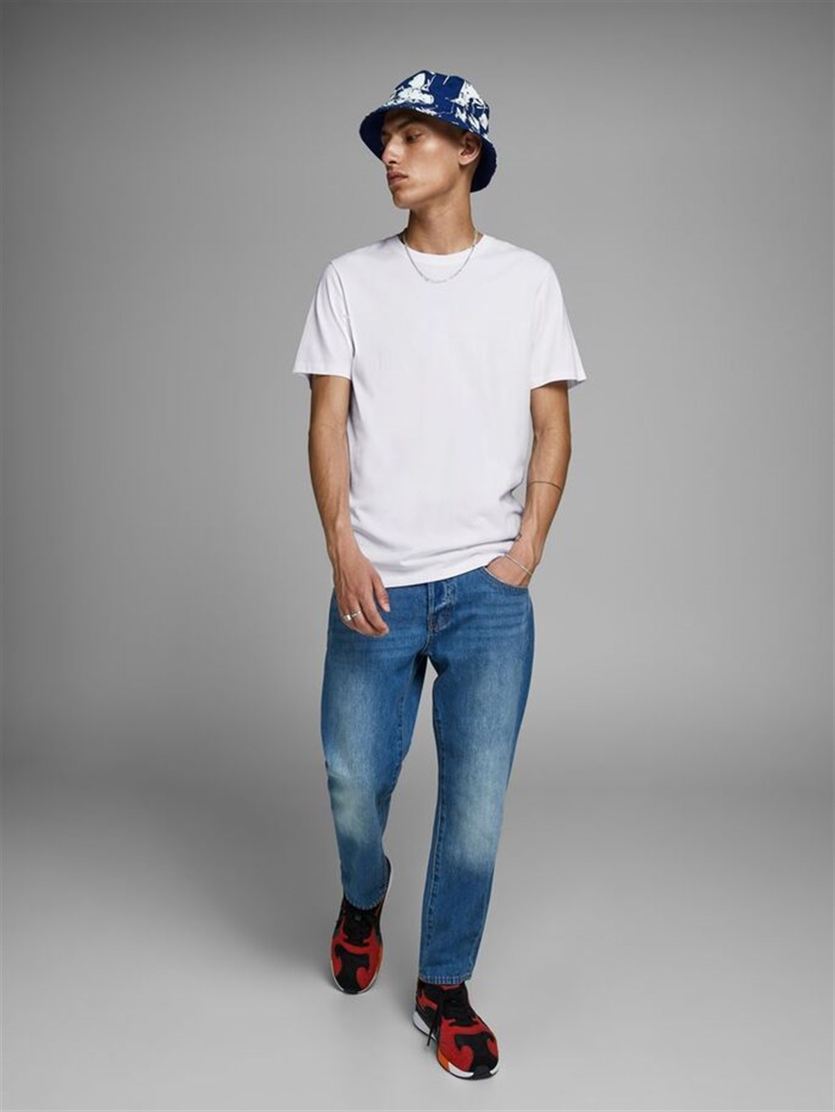 12156101Jack&Jones Jjeorganic Basic Tee SS O-Neck Noos Erkek T-Shirt-12156101