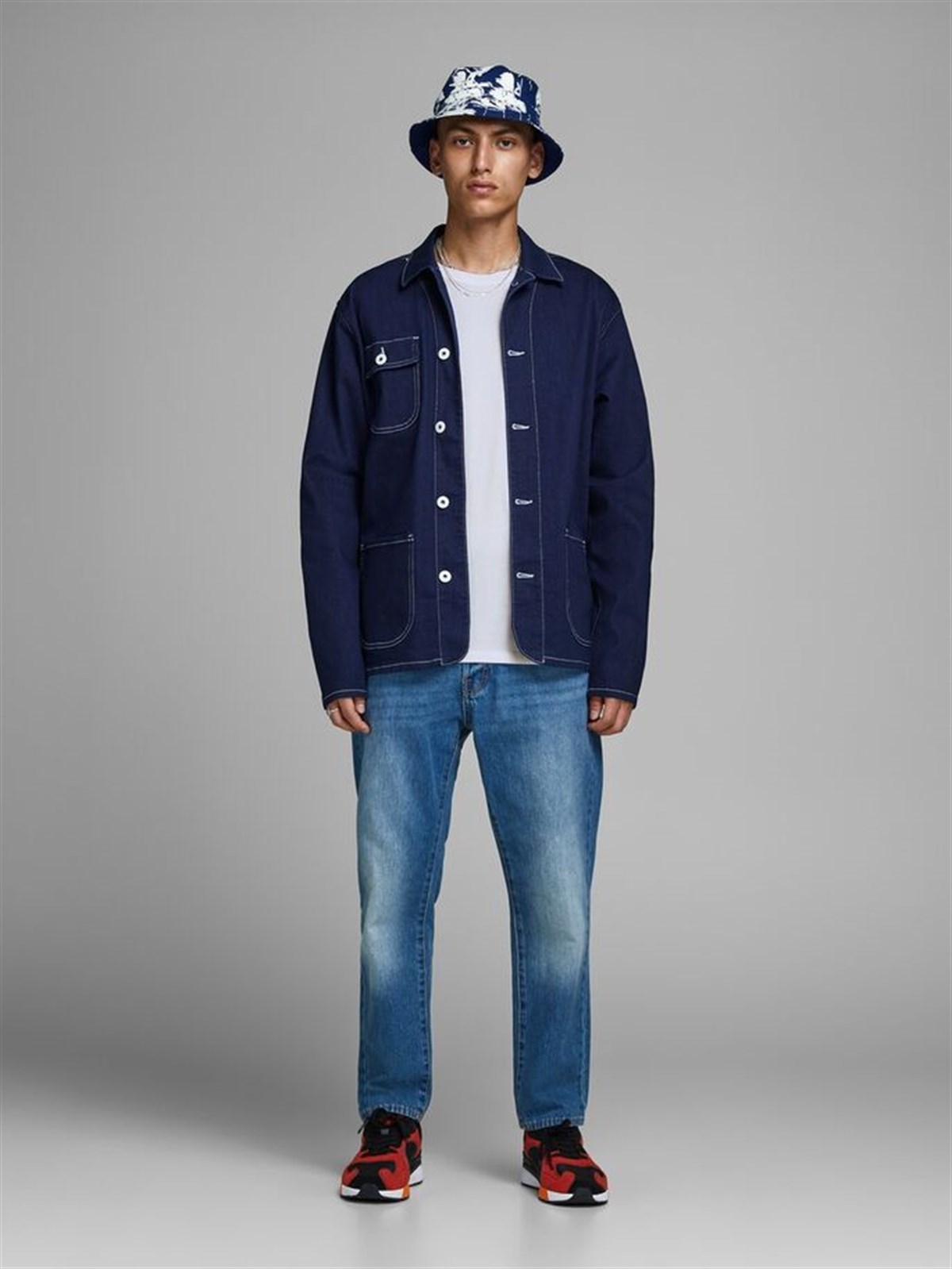 12156101Jack&Jones Jjeorganic Basic Tee SS O-Neck Noos Erkek T-Shirt-12156101