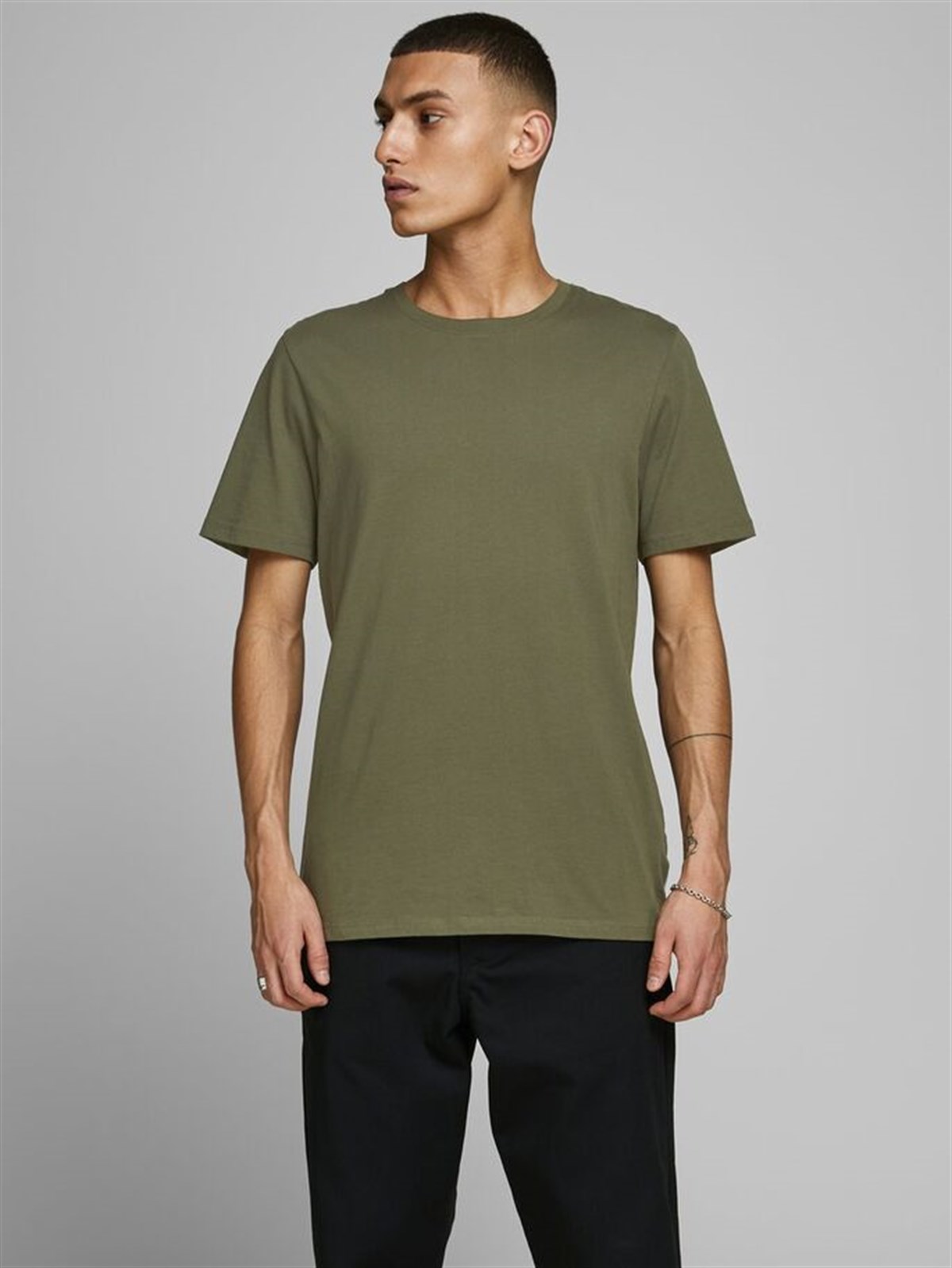 12156101Jack&Jones Jjeorganic Basic Tee SS O-Neck Noos Erkek T-Shirt-12156101