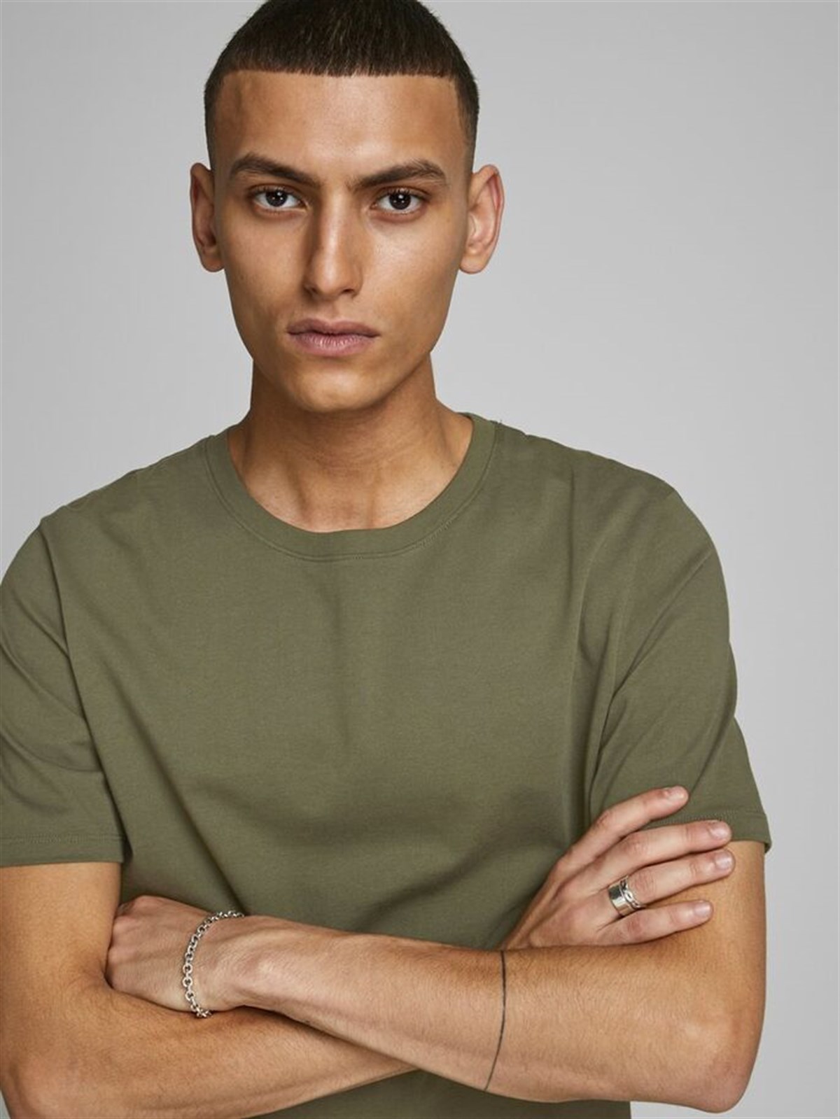 12156101Jack&Jones Jjeorganic Basic Tee SS O-Neck Noos Erkek T-Shirt-12156101