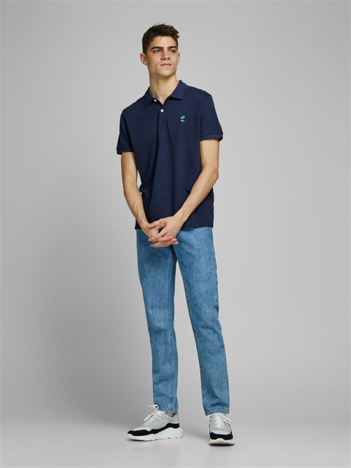 12171670Jack&Jones Jorcobana SS Erkek Polo T-Shirt-12171670