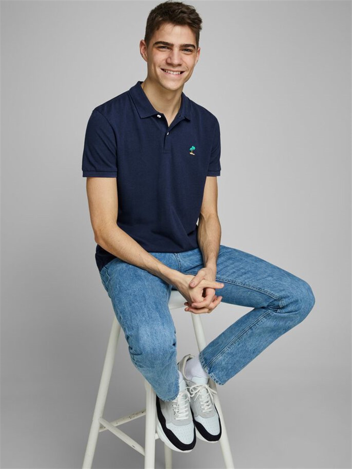 12171670Jack&Jones Jorcobana SS Erkek Polo T-Shirt-12171670