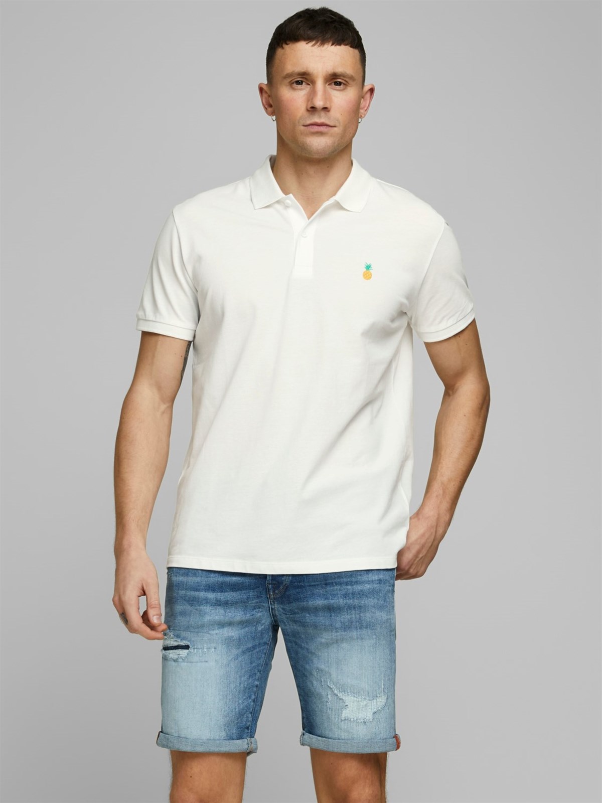 12171670Jack&Jones Jorcobana SS Erkek Polo T-Shirt-12171670