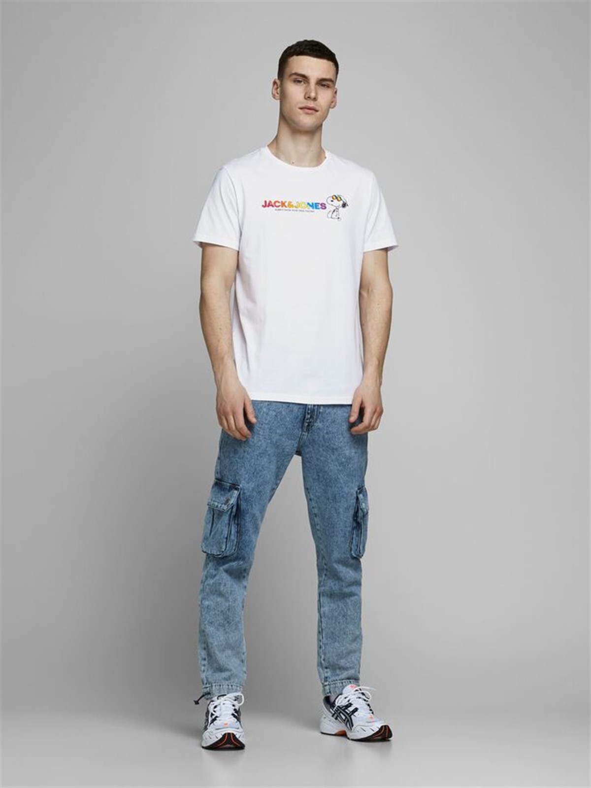 12174182Jack&Jones Jorpeanuts Pride SS Crew Neck Erkek Tişört - 12174191