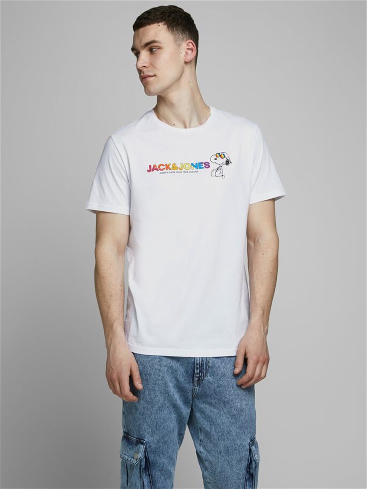 12174182Jack&Jones Jorpeanuts Pride SS Crew Neck Erkek Tişört - 12174191