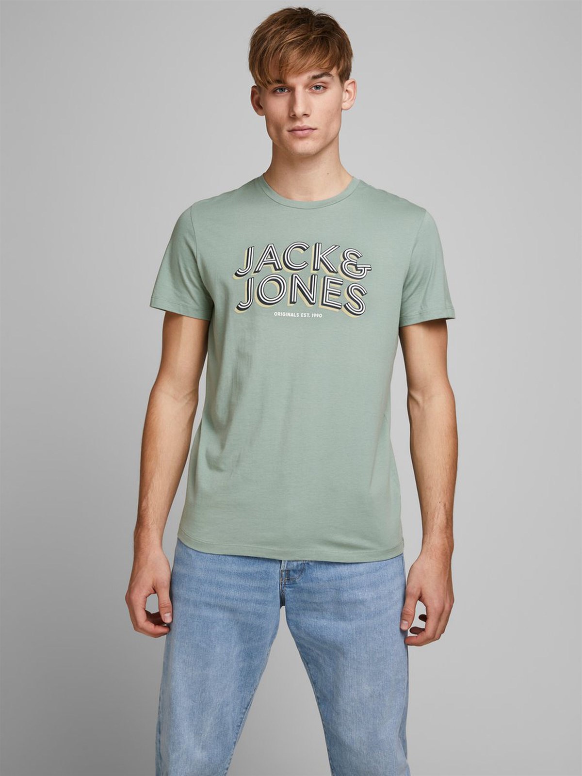 12171745Jack&Jones Jorvenicebeach Organic Tee SS Crew Neck Erkek T-Shirt-12171745