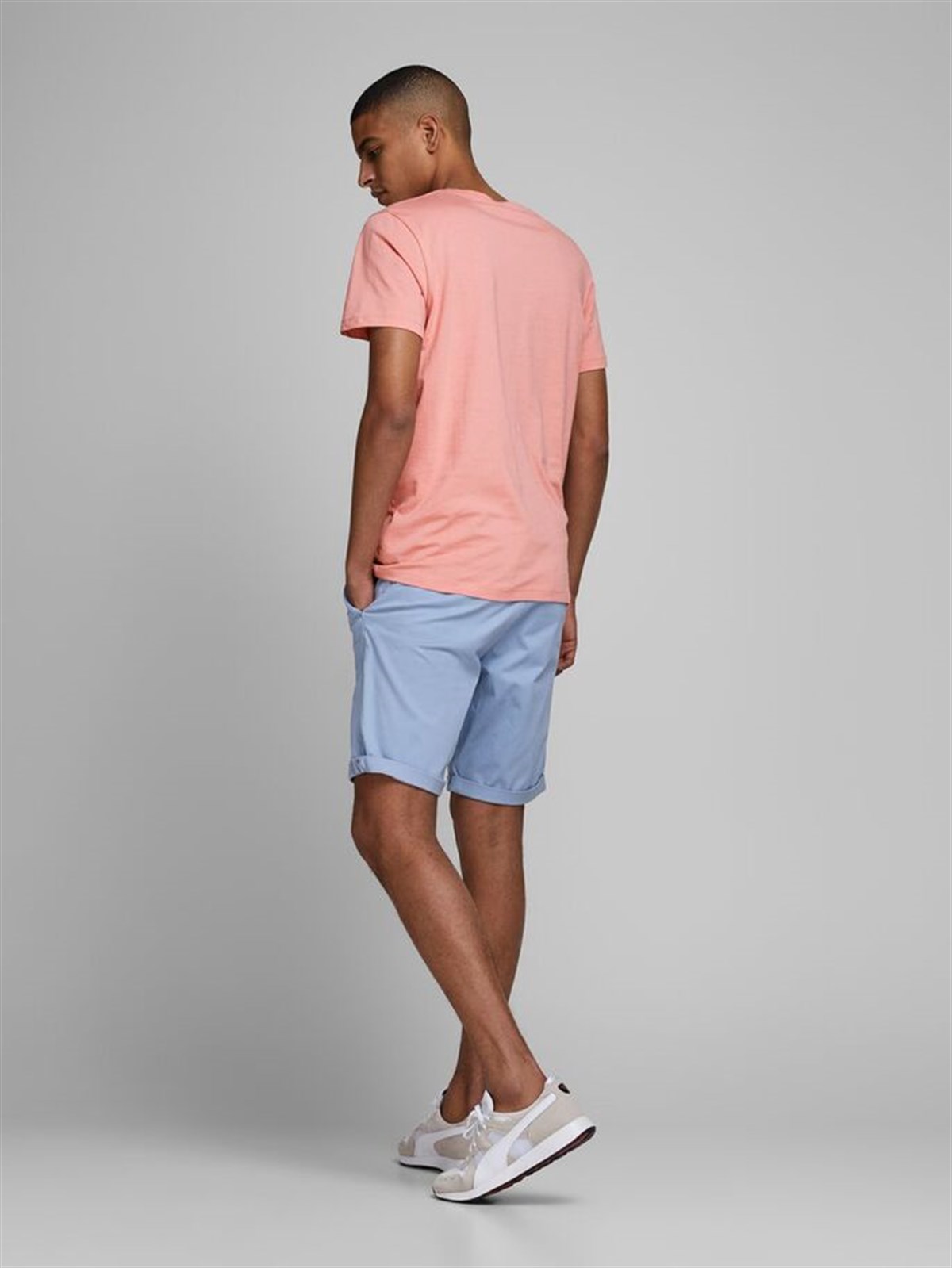 12171745Jack&Jones Jorvenicebeach Organic Tee SS Crew Neck Erkek T-Shirt-12171745