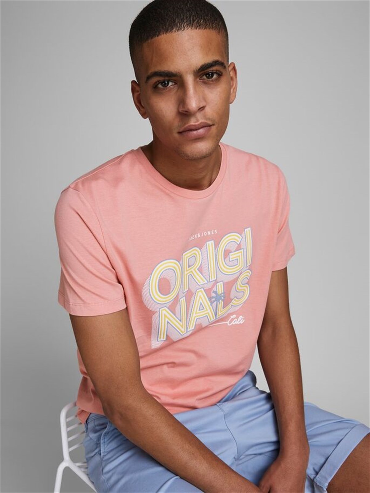 12171745Jack&Jones Jorvenicebeach Organic Tee SS Crew Neck Erkek T-Shirt-12171745