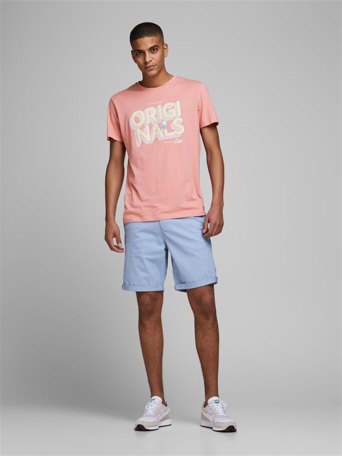 12171745Jack&Jones Jorvenicebeach Organic Tee SS Crew Neck Erkek T-Shirt-12171745