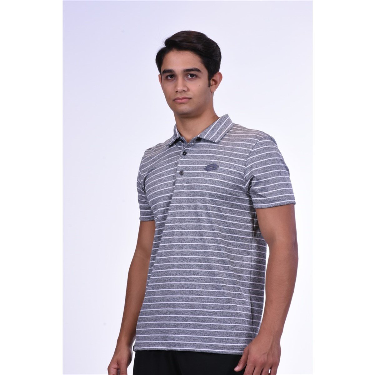 R8700Lotto Stripe Polo Pl Erkek T-Shirt - R8700