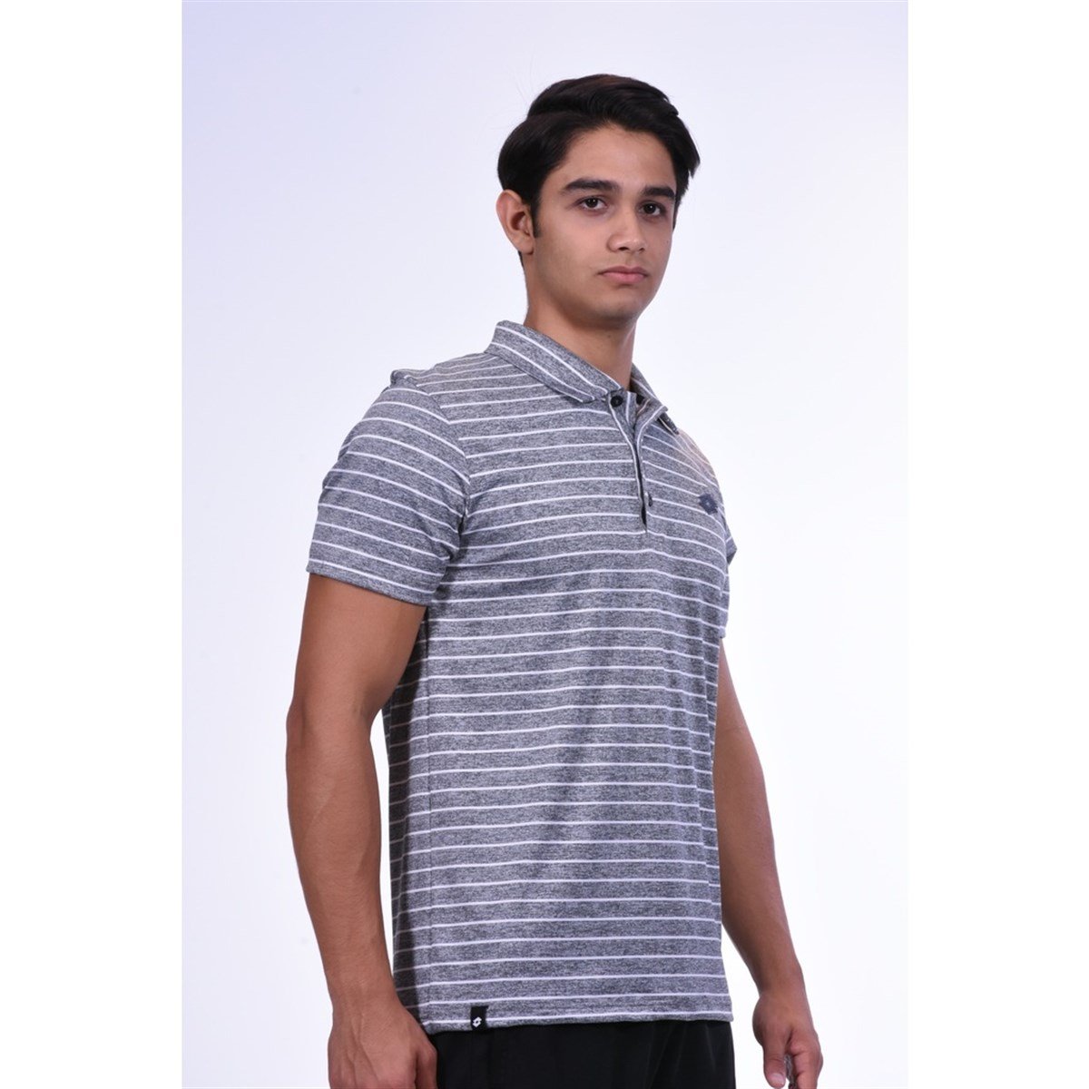 R8700Lotto Stripe Polo Pl Erkek T-Shirt - R8700