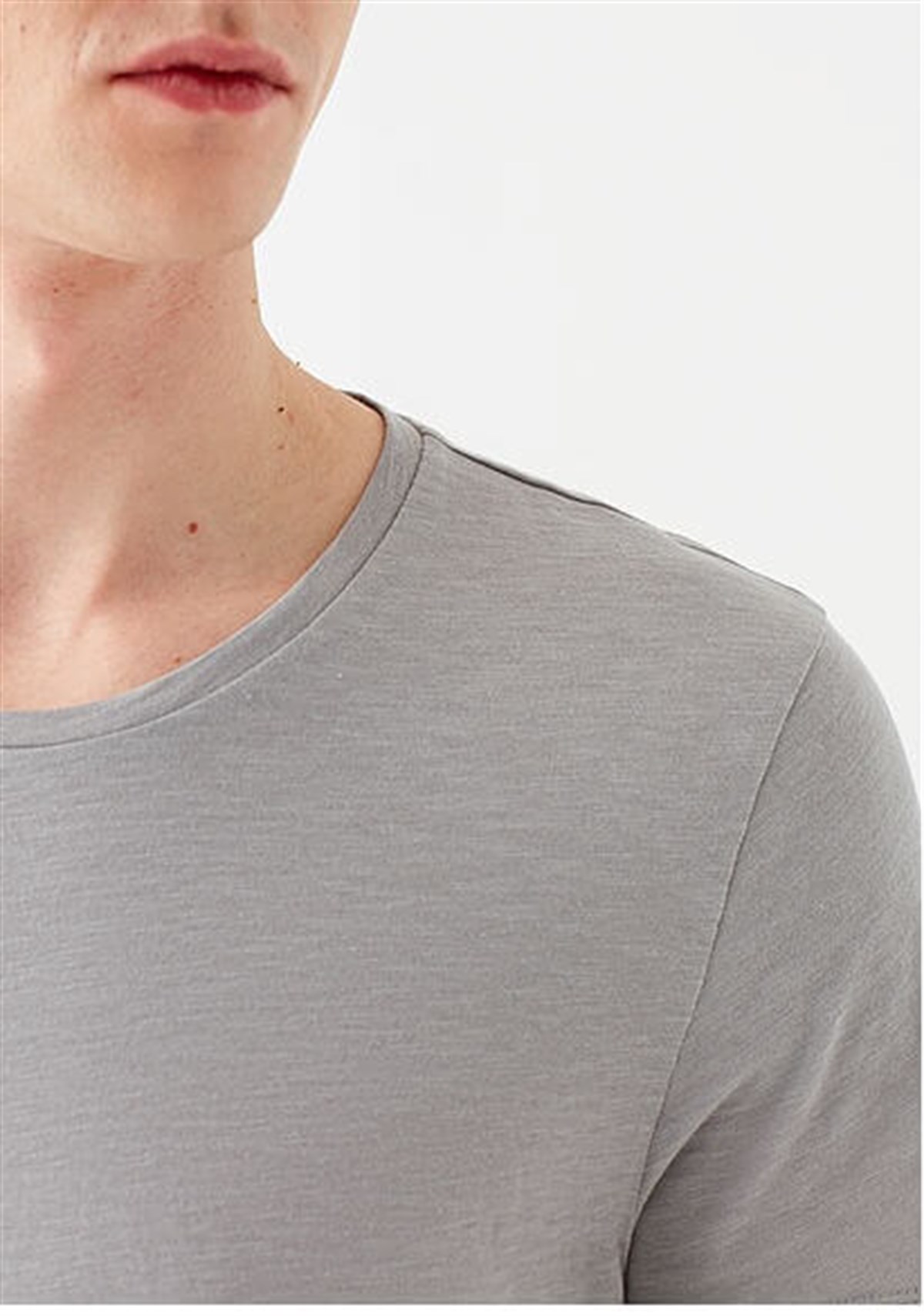 064681-30716Mavi  Taş Gri Erkek T-Shirt