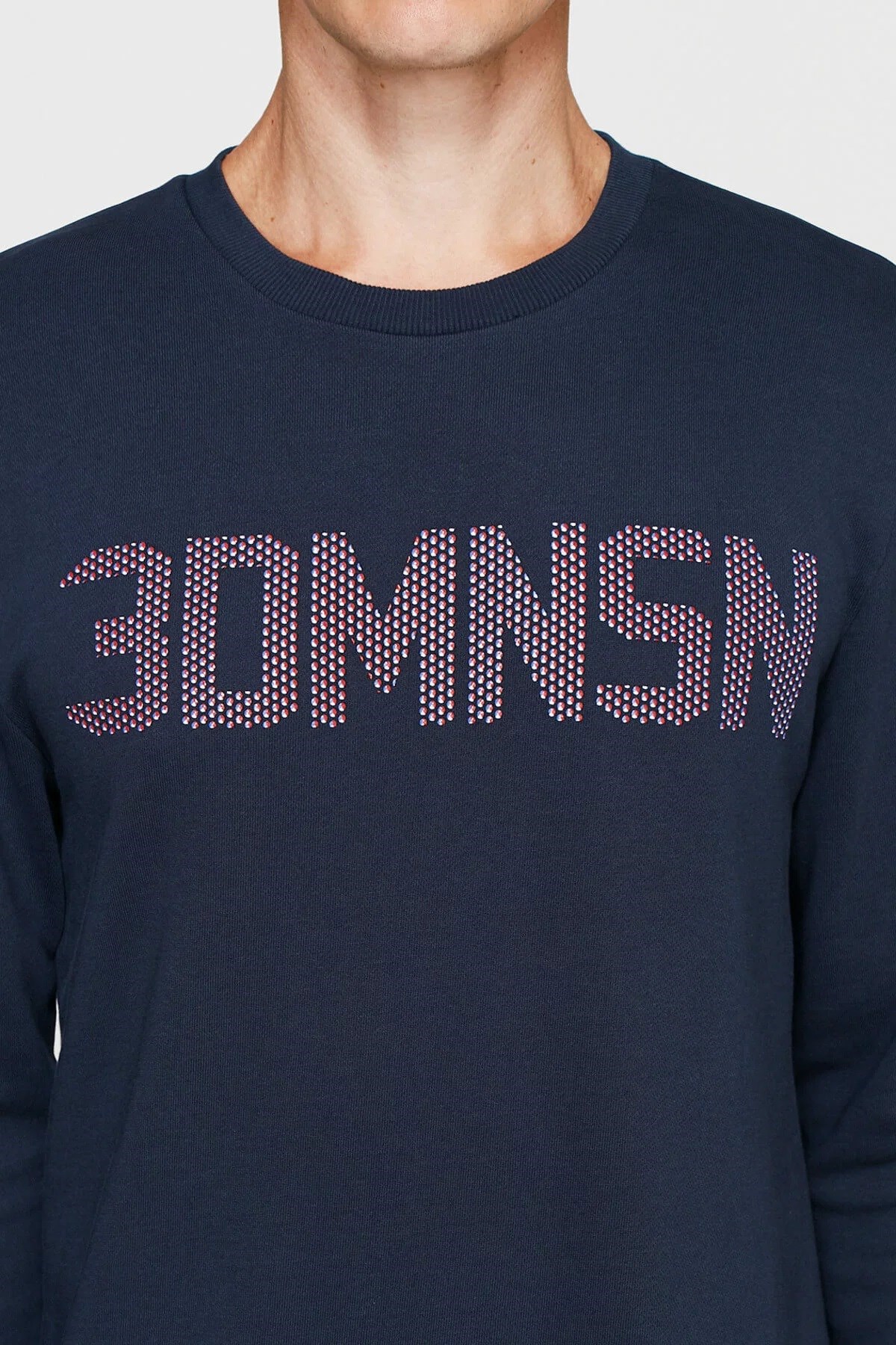 065025-26828MAVİ BASKILI SWEATSHIRT gece lacivert