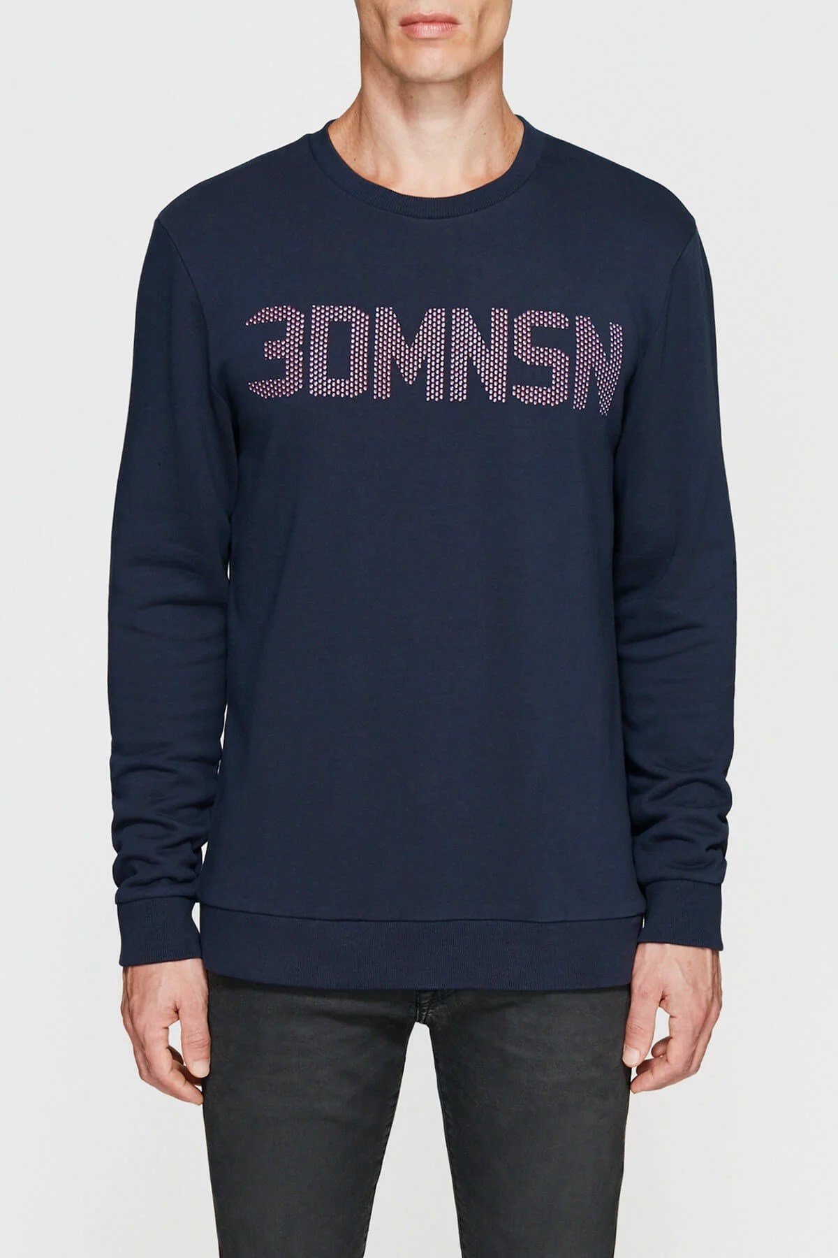 065025-26828MAVİ BASKILI SWEATSHIRT gece lacivert