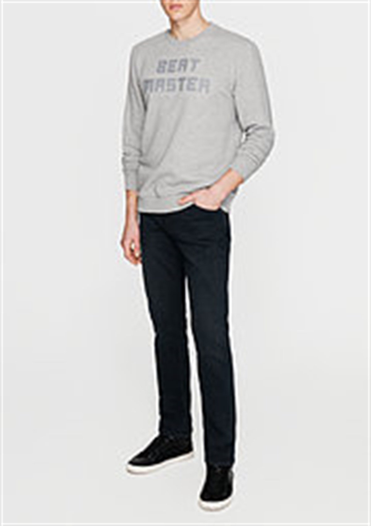065267-28386Mavi Beat Master Sweatshirt Gri Melanj