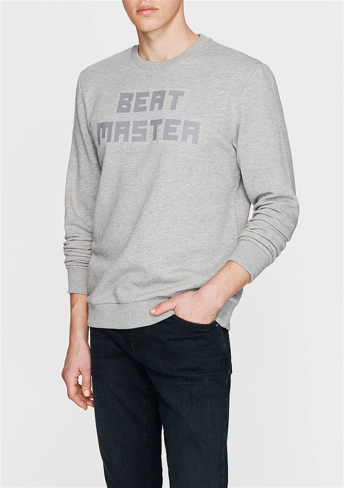 065267-28386Mavi Beat Master Sweatshirt Gri Melanj