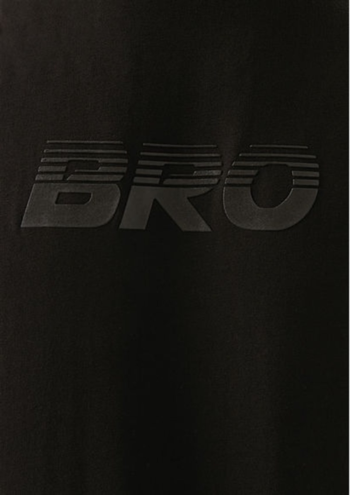 066444-900Mavi Bro Baskılı Siyah Erkek Tişört