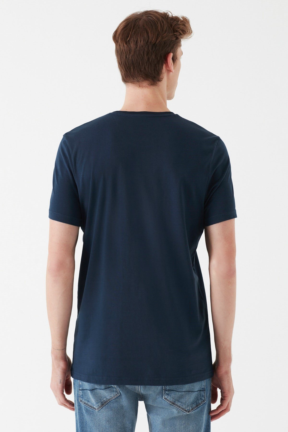 065928-30651NEBIMV3NEBIMV3|065928-30651|STDMAVİ CAMPUS BASKILI TİŞÖRT gece lacivert ERKEK T-SHIRT 065928-30651-STD
