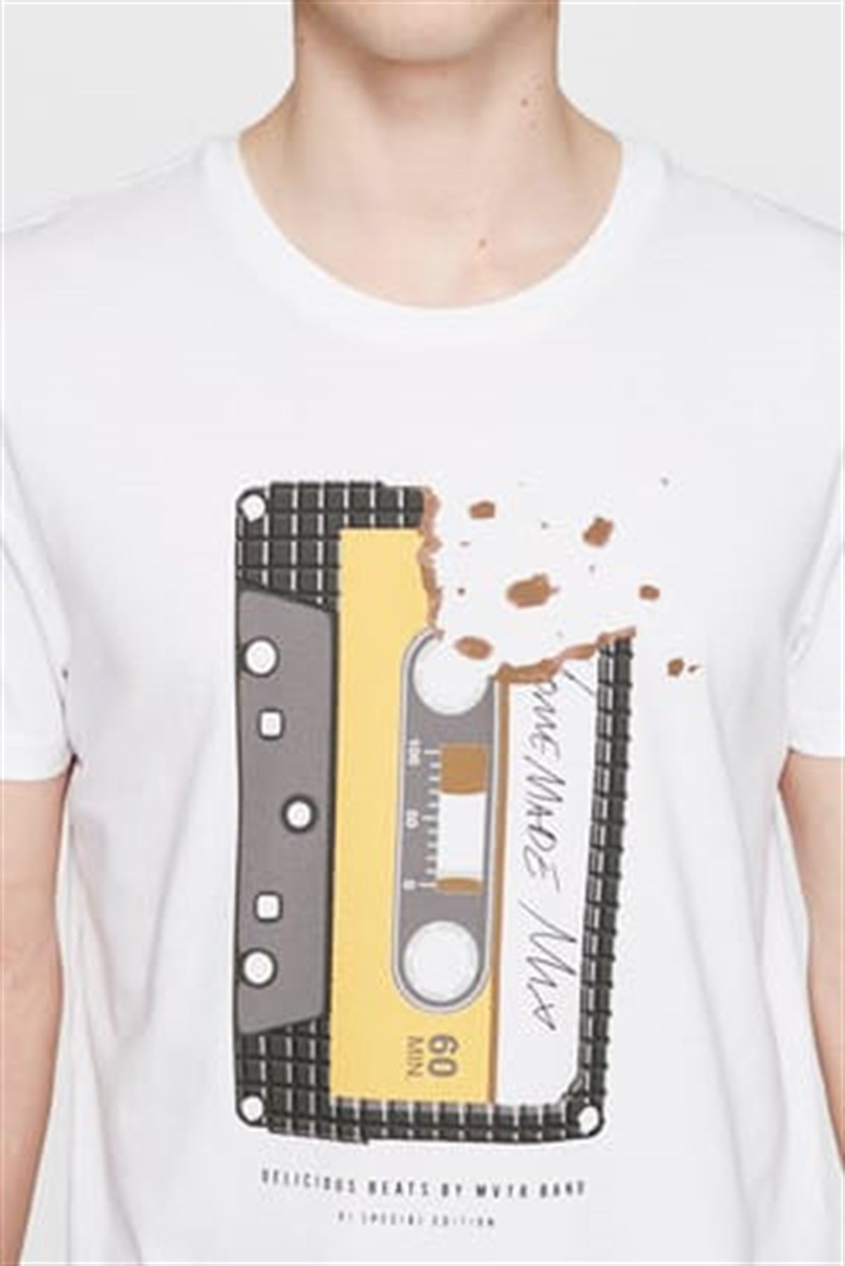 065283-620Mavi Cassette Printed Tee White
