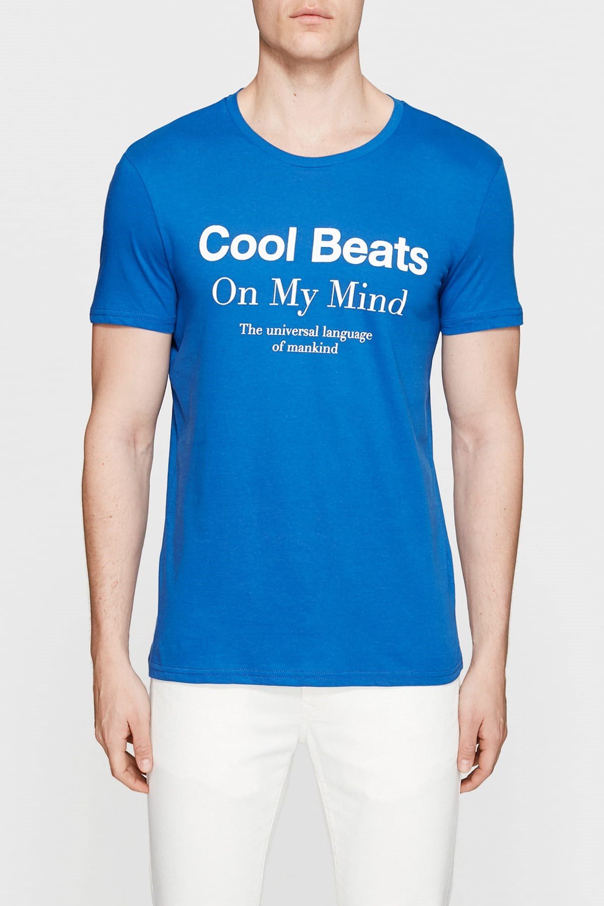 065296-28423NEBIMV3NEBIMV3|065296-28423|STDMAVİ COOL BEATS BASKILI TİŞÖRT saks-STD