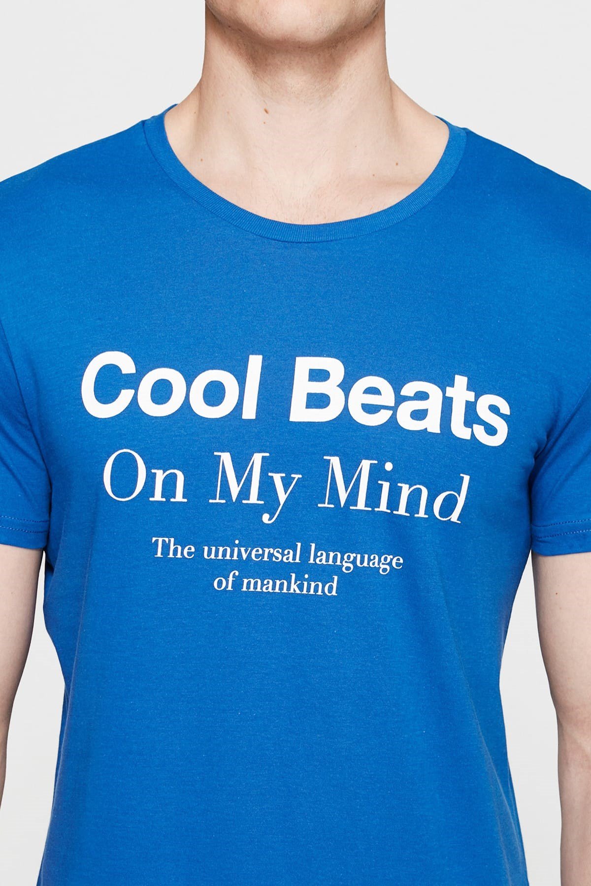 065296-28423NEBIMV3NEBIMV3|065296-28423|STDMAVİ COOL BEATS BASKILI TİŞÖRT saks-STD