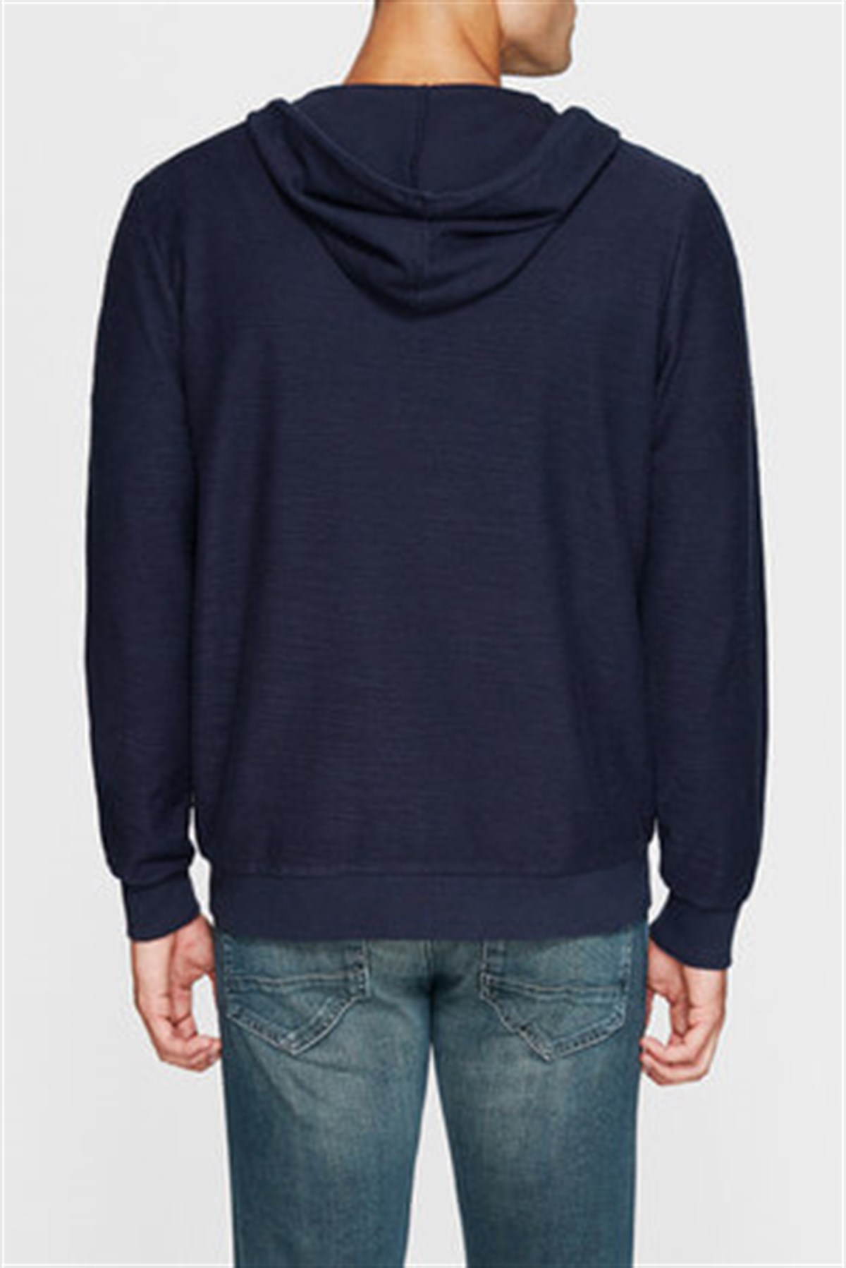 065046-26828Mavi Fermuarlı Sweatshirt Gece Lacivert