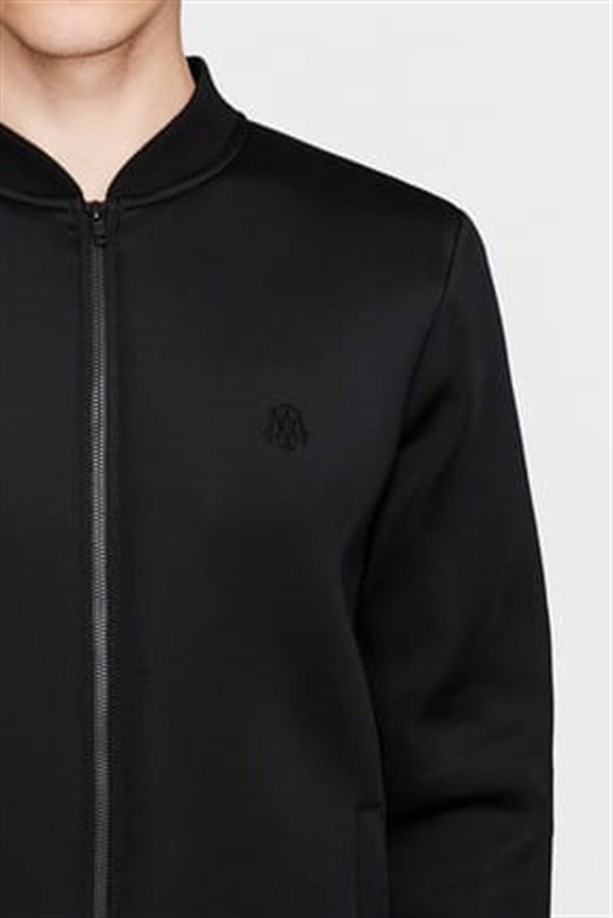 065354-900Mavi Fermuarlı Sweatshirt Siyah