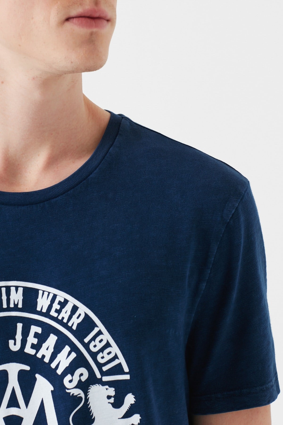 065931-18790NEBIMV3NEBIMV3|065931-18790|STDMAVİ LOGO TİŞÖRT indigo ERKEK T-SHIRT 065931-18790-STD