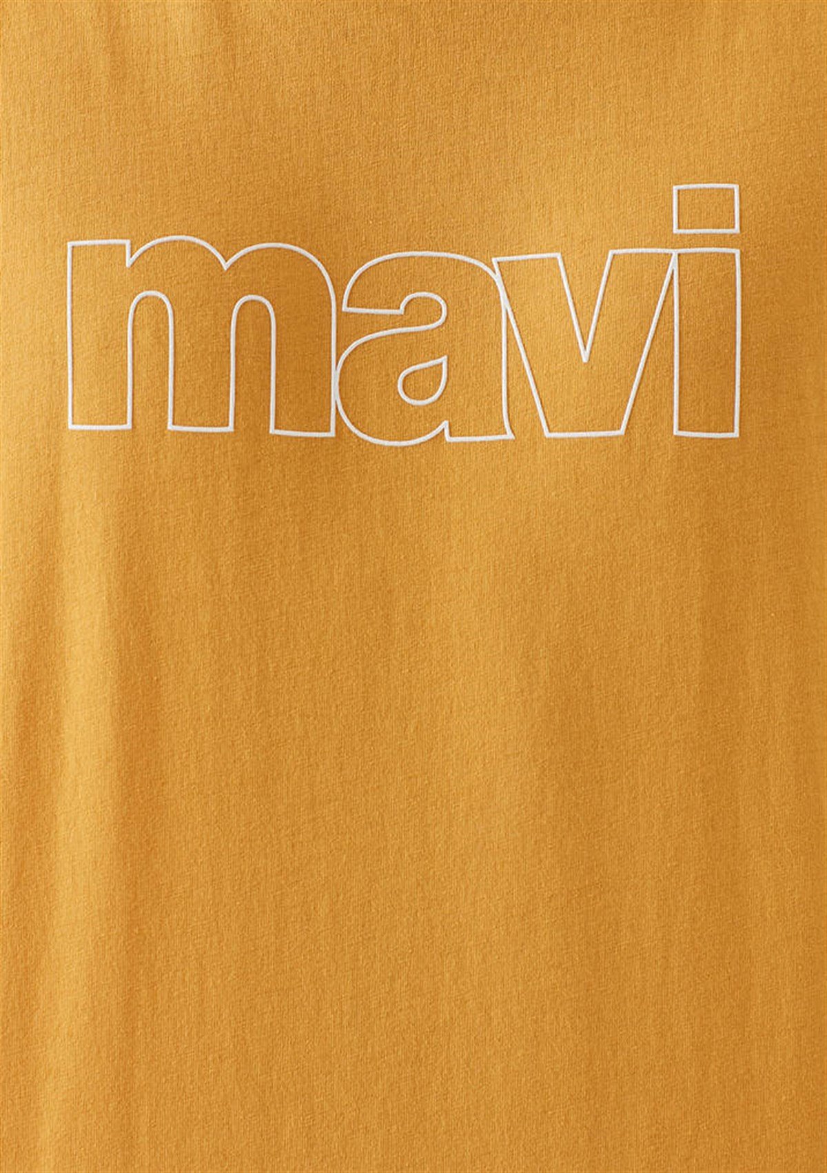 065781-31347Mavi Logo Tişört Mineral Sarı
