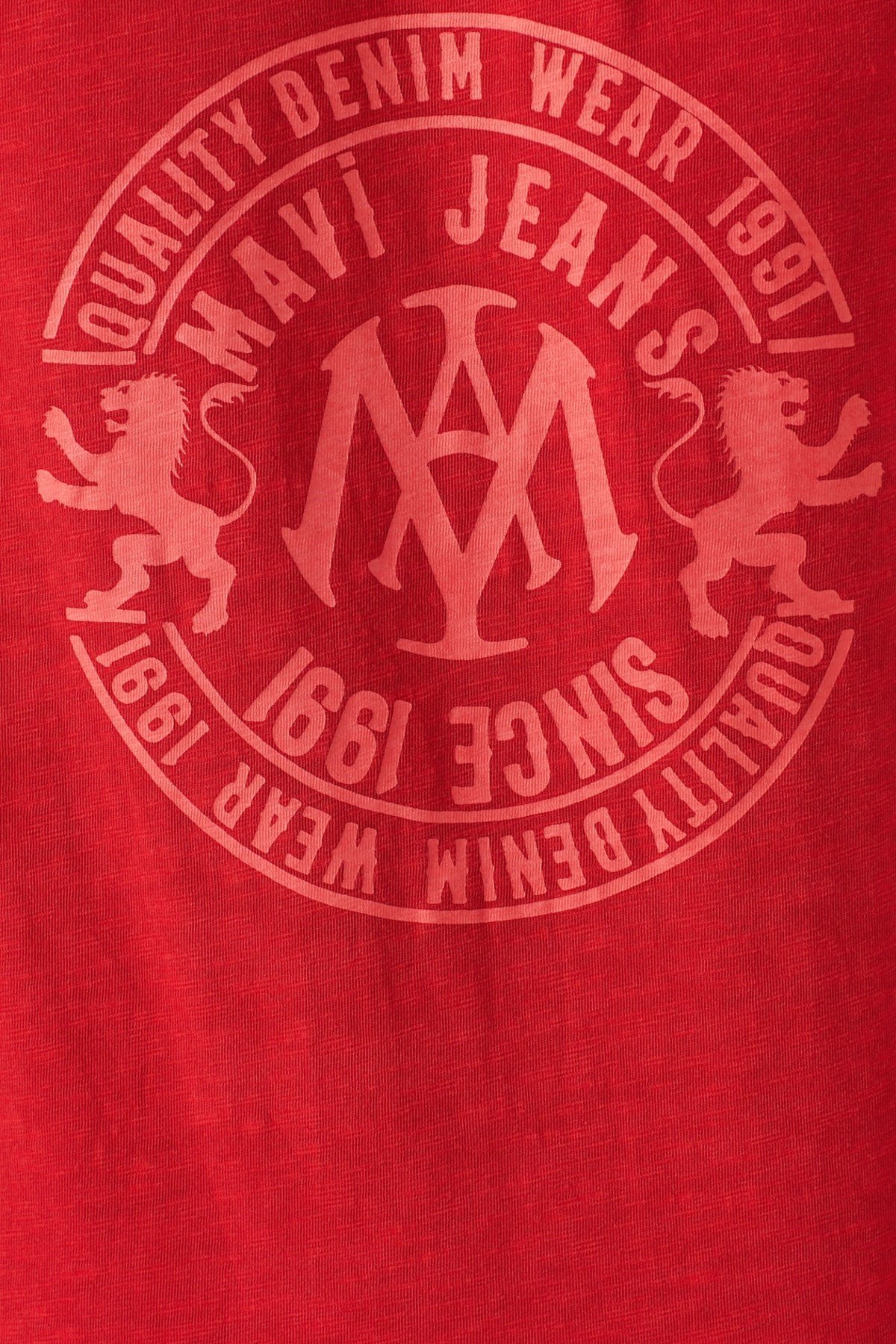 065931-30722NEBIMV3NEBIMV3|065931-30722|STDMAVİ LOGO TİŞÖRT parlak kırmızı ERKEK T-SHIRT 065931-30722-STD
