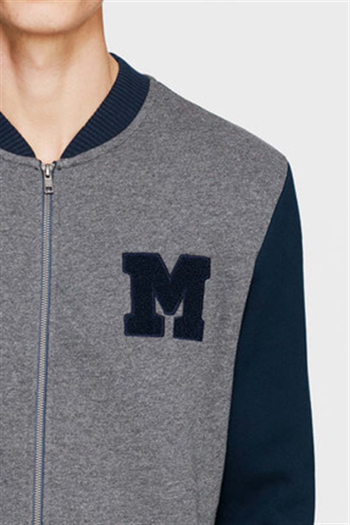 065146-26834Mavi M Aplike Sweatshirt Antrasit Melanj