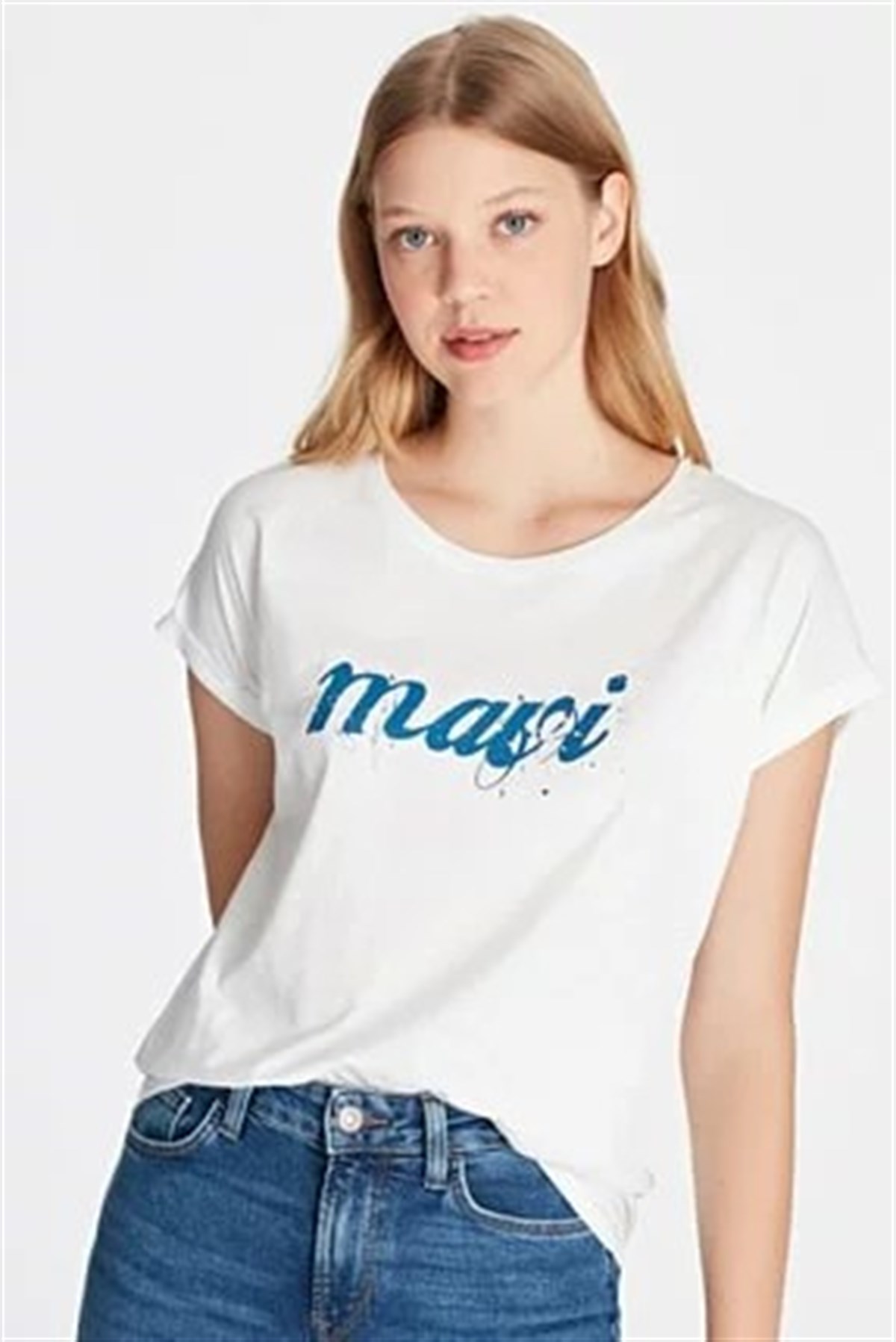 166422-620MAVİ MAVİ İSTANBUL TİŞÖRT beyaz
