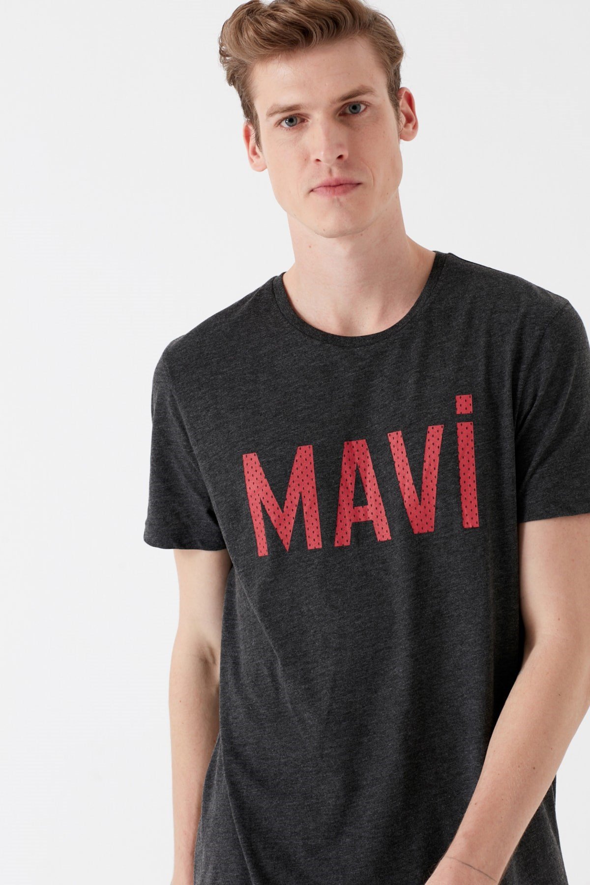 065935-30832NEBIMV3NEBIMV3|065935-30832|STDMAVİ MAVİ LOGO TİŞÖRT antrasit melanj ERKEK T-SHIRT 065935-30832-STD
