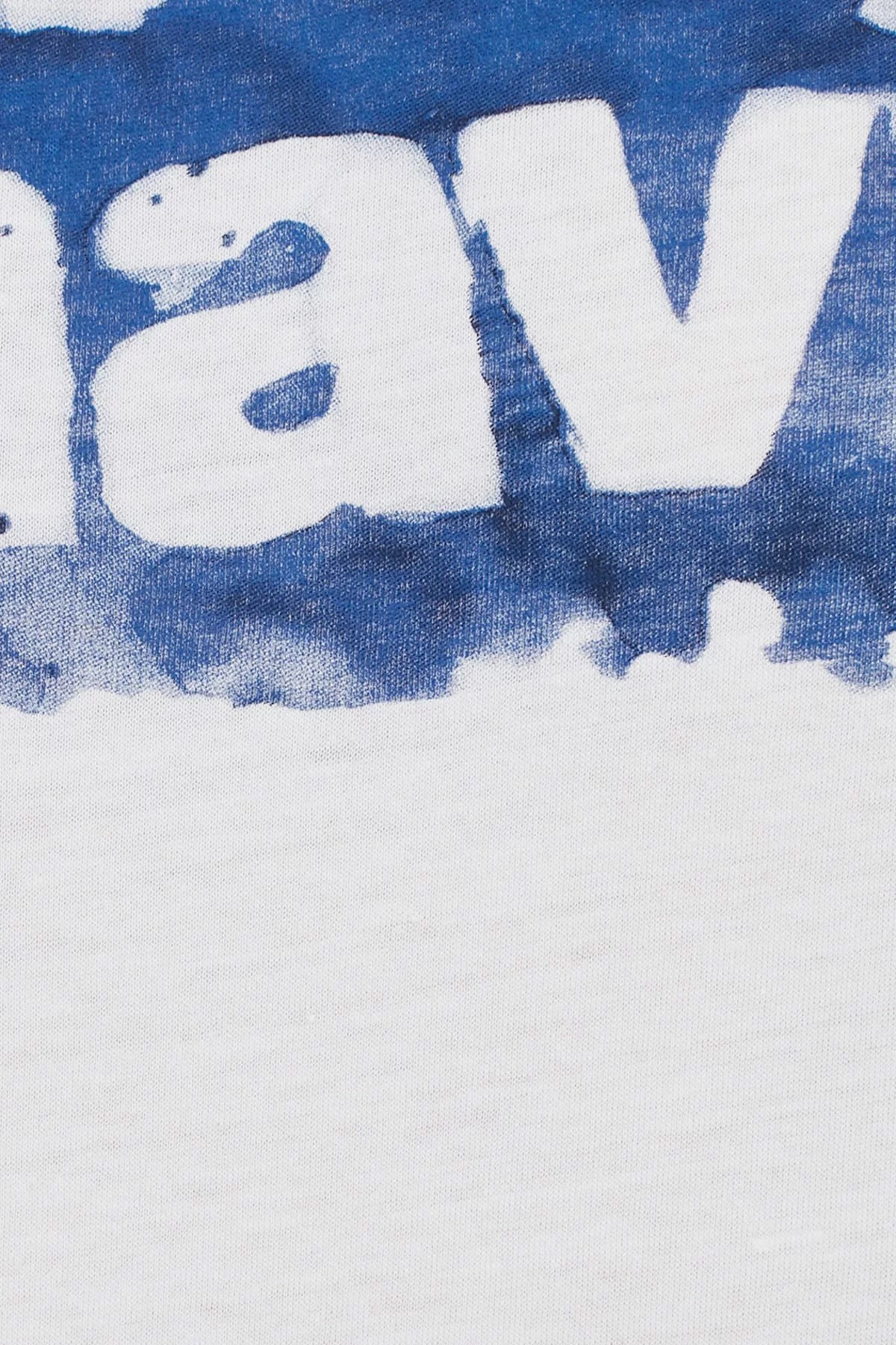 065644-620MAVİ MAVİ LOGO TİŞÖRT beyaz