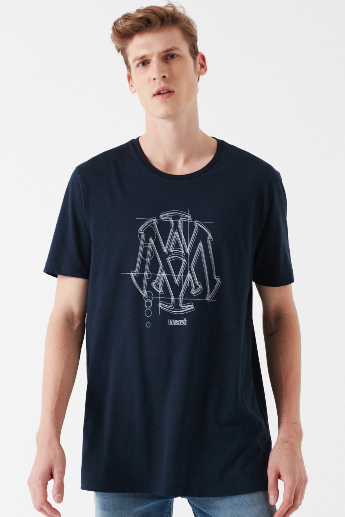 065936-30651NEBIMV3NEBIMV3|065936-30651|STDMAVİ MÜHÜR LOGO TİŞÖRT gece lacivert ERKEK T-SHIRT 065936-30651-STD